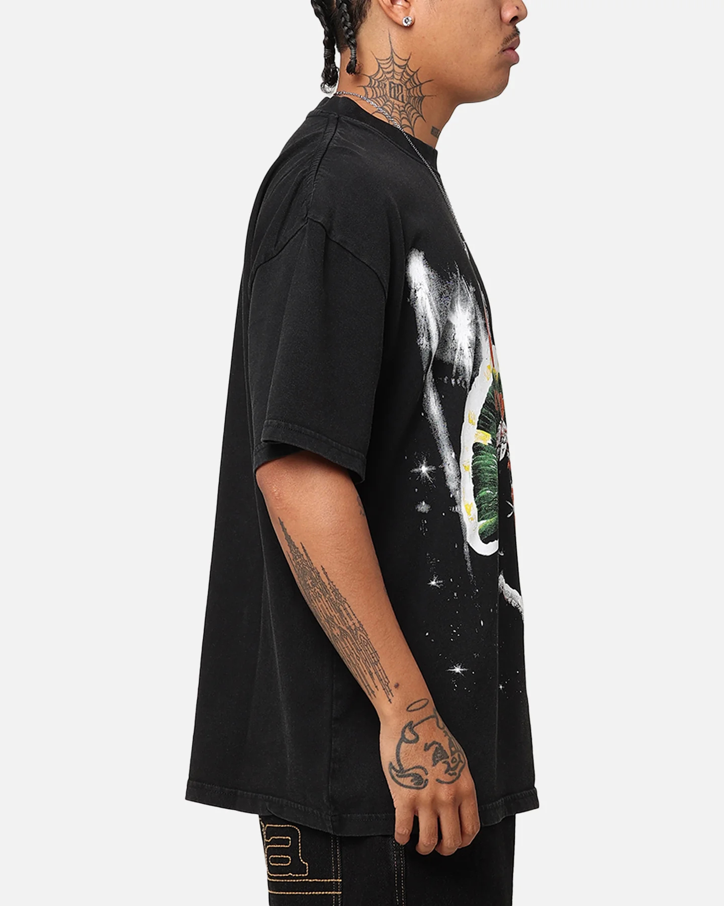 UFC By Culture Kings Alex Pereira Big Face Vintage T-Shirt Black Acidwash - Image 4