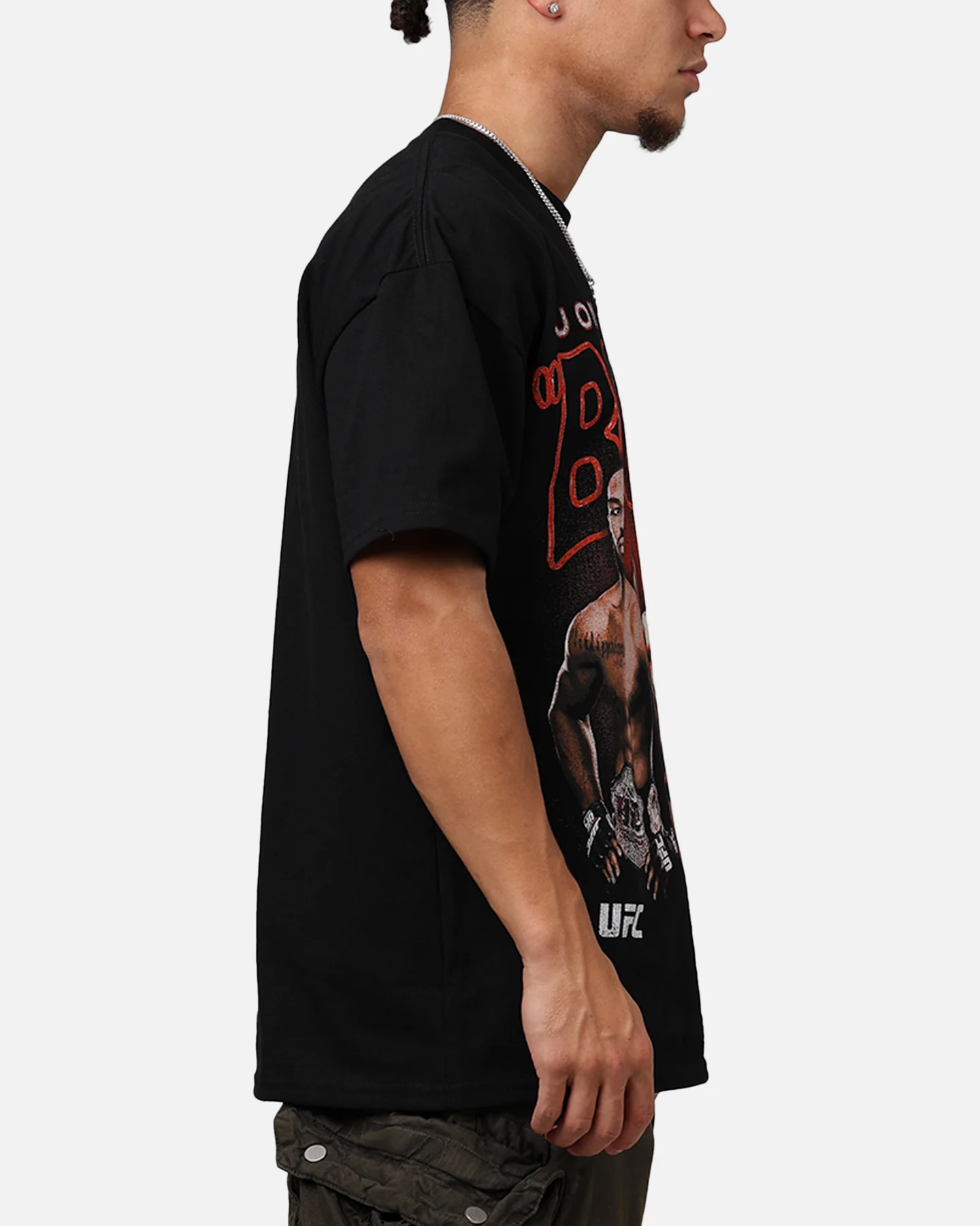 UFC by Culture Kings Jon Jones Heavy T-Shirt Black - Image 4