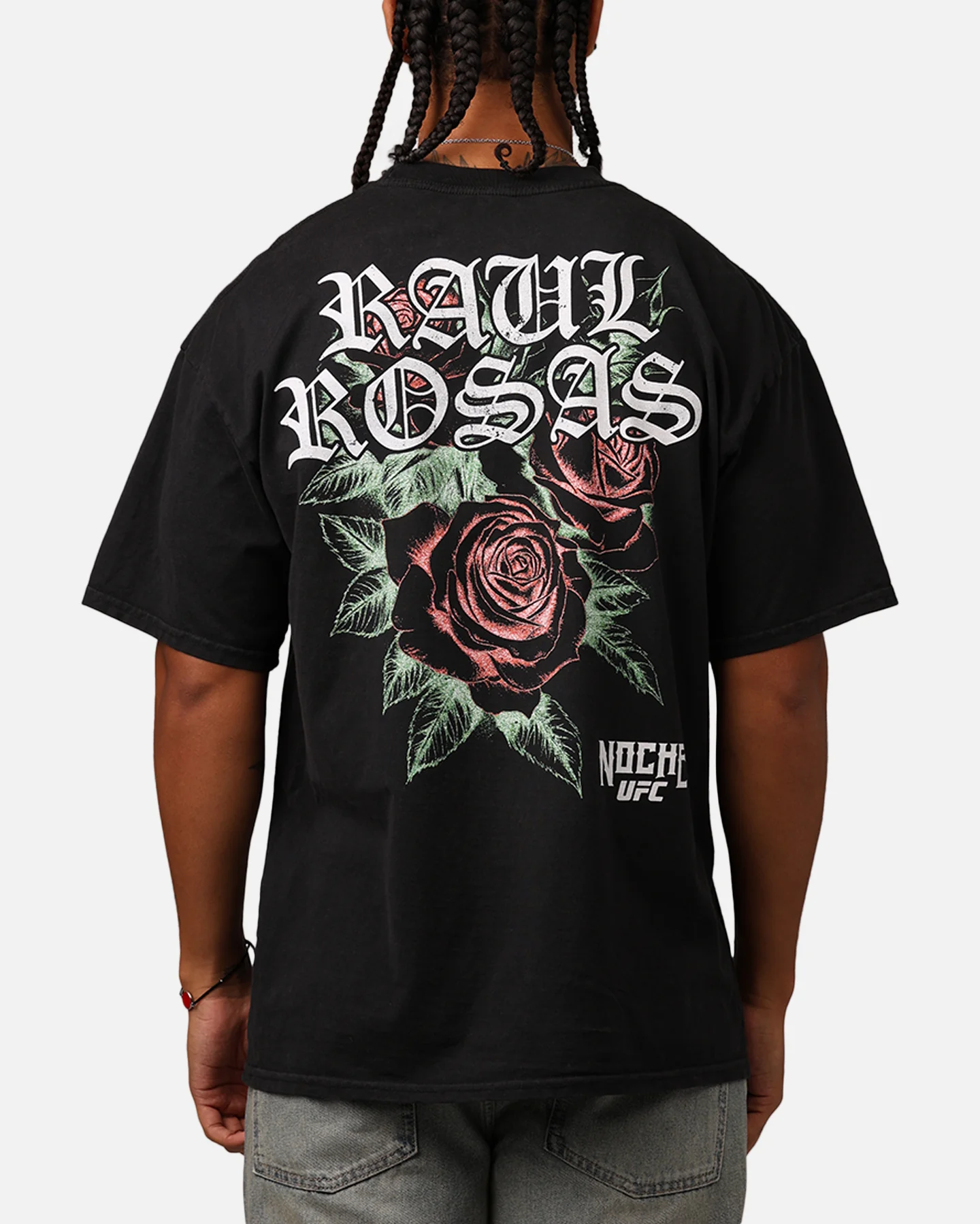 UFC By Culture Kings Raúl Rosas Jr. Noche T-Shirt Black Acidwash - Image 2