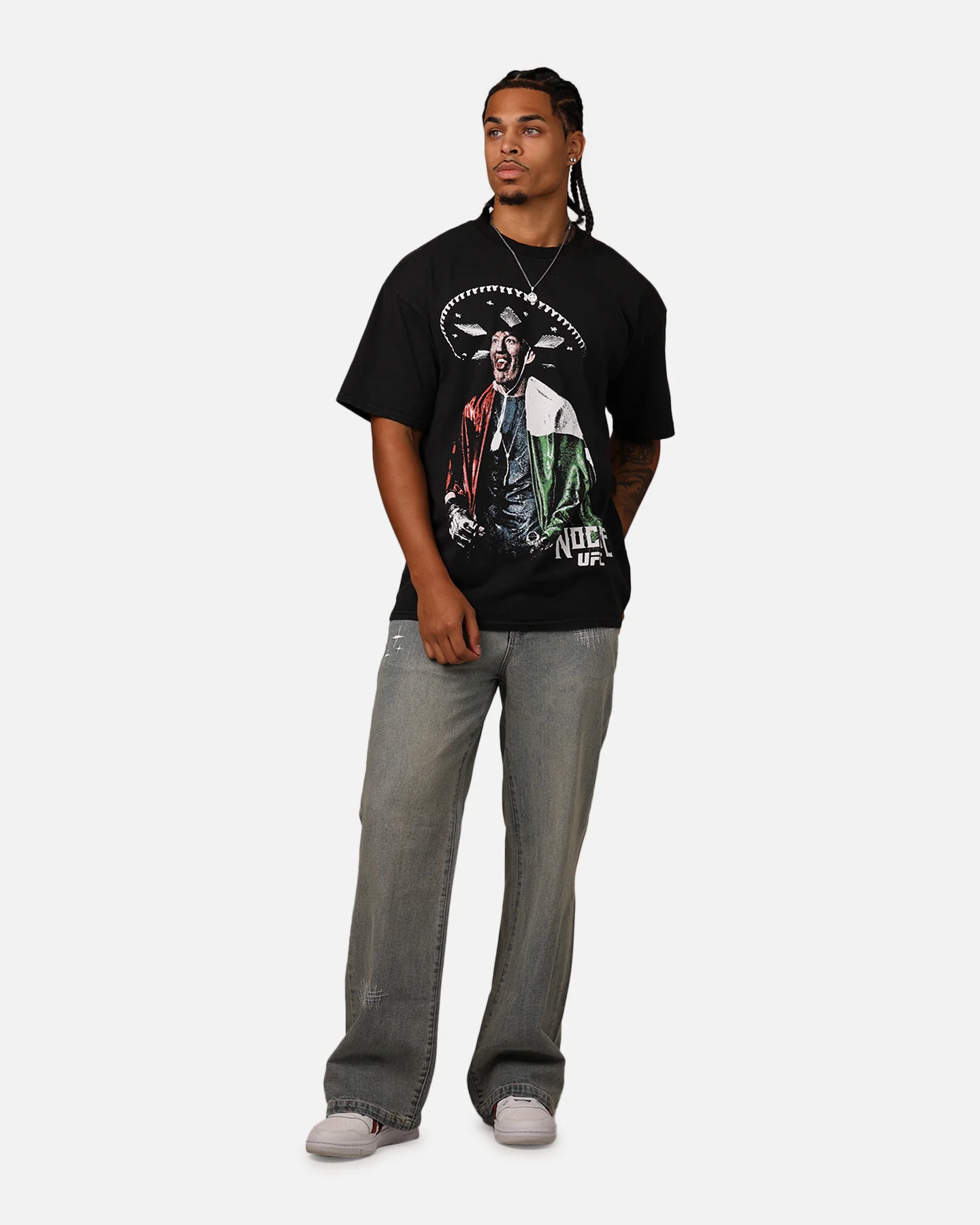 UFC By Culture Kings Raúl Rosas Jr. Noche T-Shirt Black Acidwash - Image 3
