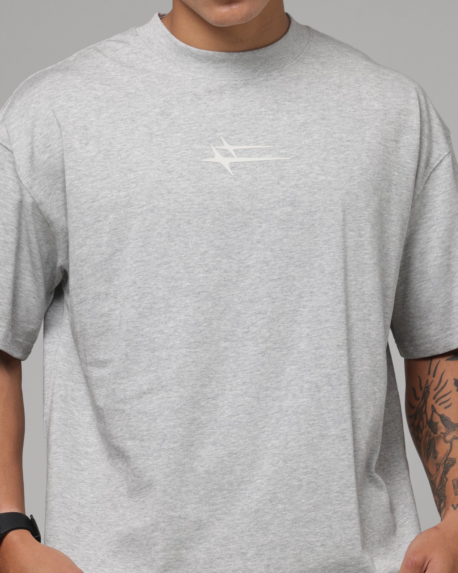 Loiter Ultra Hybrid T-Shirt Grey Marle - Image 7