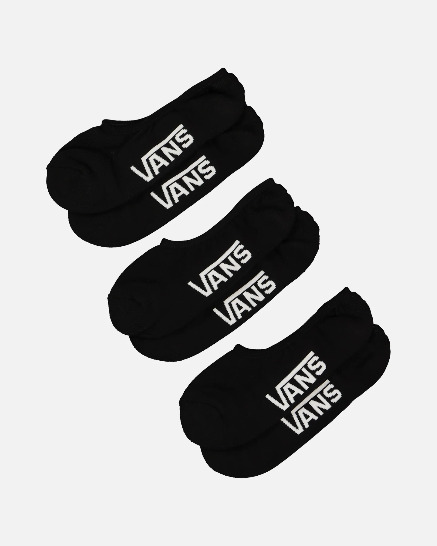 Vans Classic Super No Show Socks 6.5 3 Pack Black - Image 4