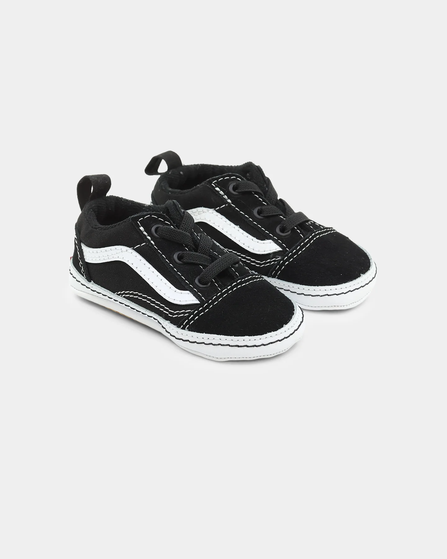 Vans Infants' Old Skool Crib Shoes Black/True White - Image 2