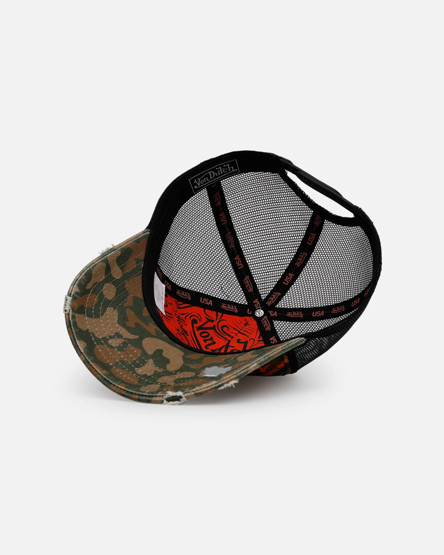 Von Dutch Oval Logo Trucker Snapback Camo - Image 6