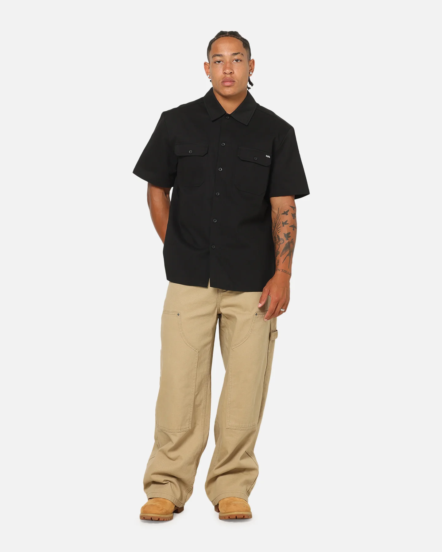 Von Dutch Button Up Shirt Black - Image 4