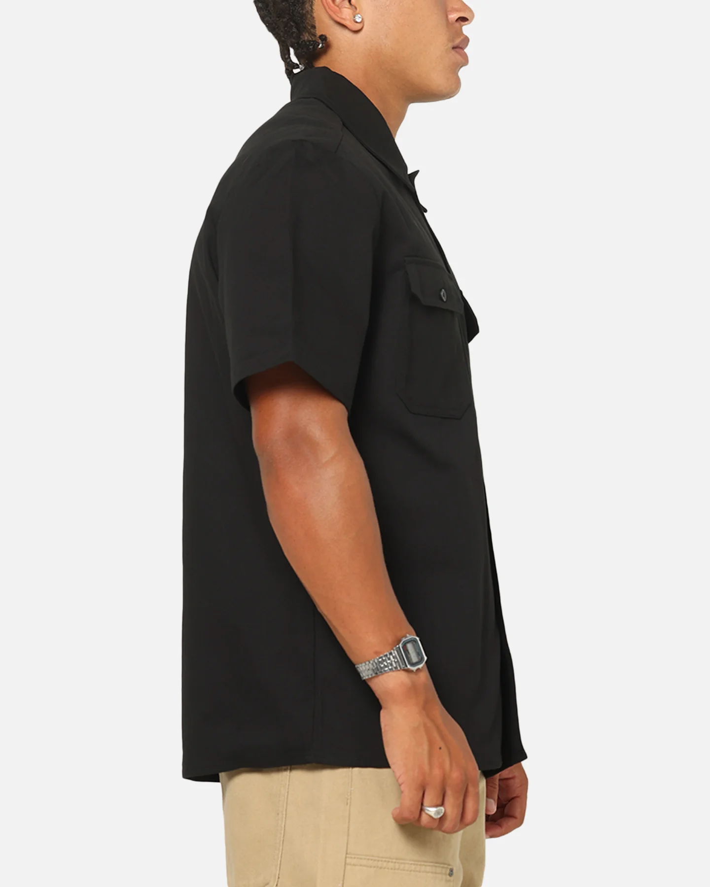 Von Dutch Button Up Shirt Black - Image 5