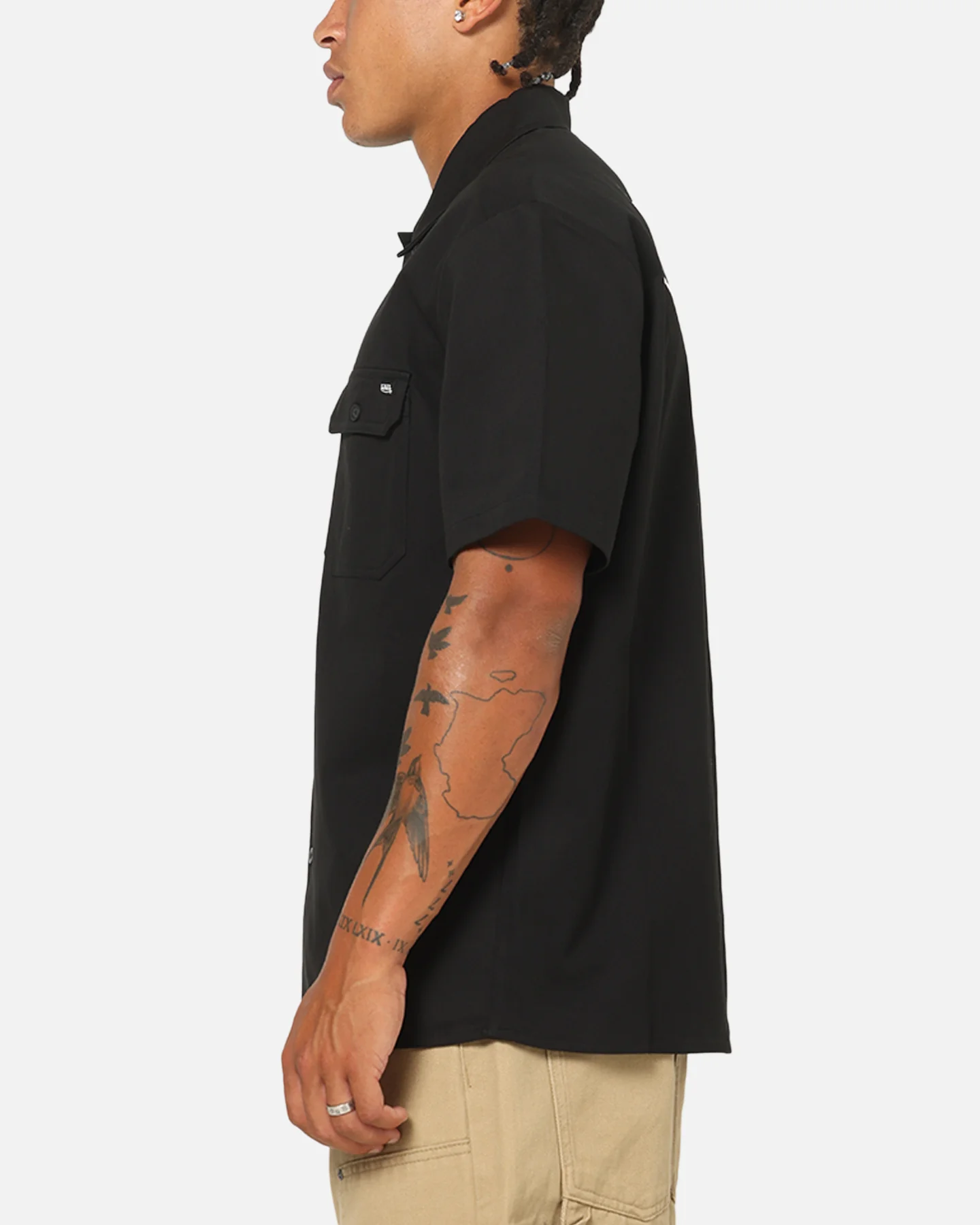 Von Dutch Button Up Shirt Black - Image 6