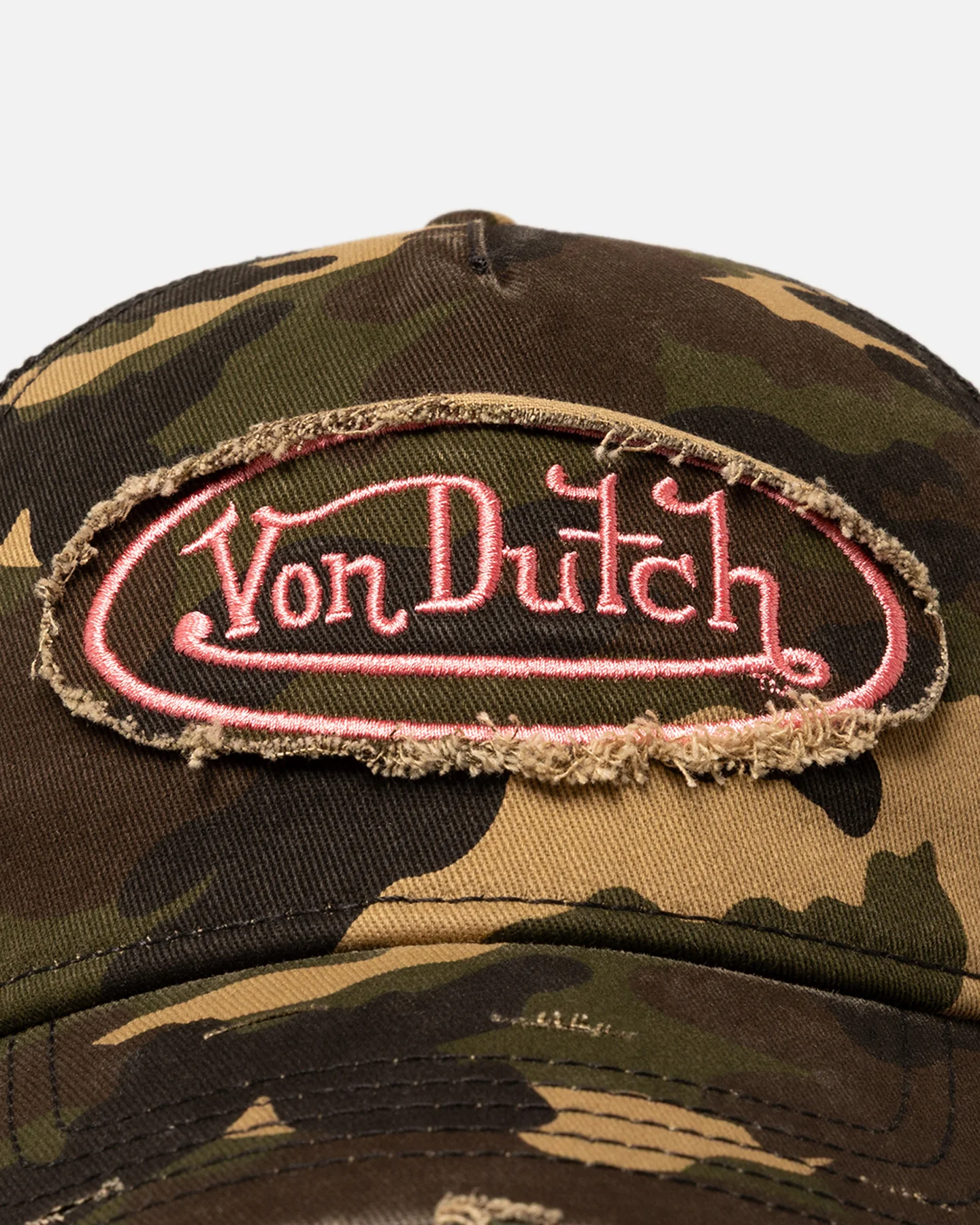 Von Dutch Camo Patch Trucker Snapback Camo - Image 5