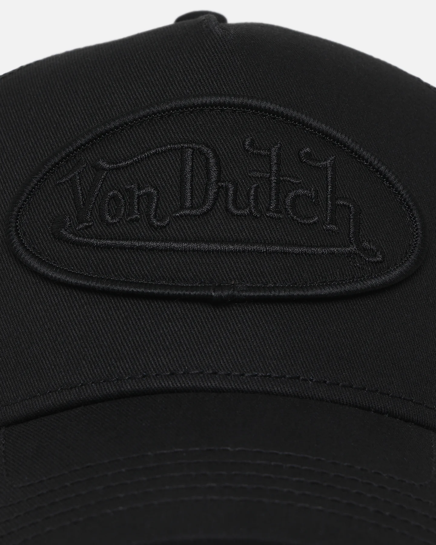 Von Dutch Classic Triple Black Trucker Snapback Black - Image 5