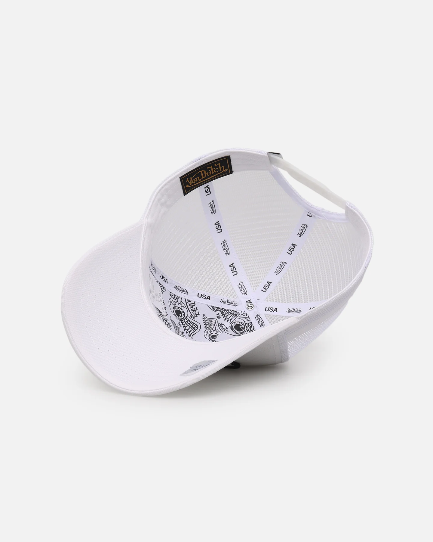 Von Dutch Classic Trucker Snapback White - Image 6