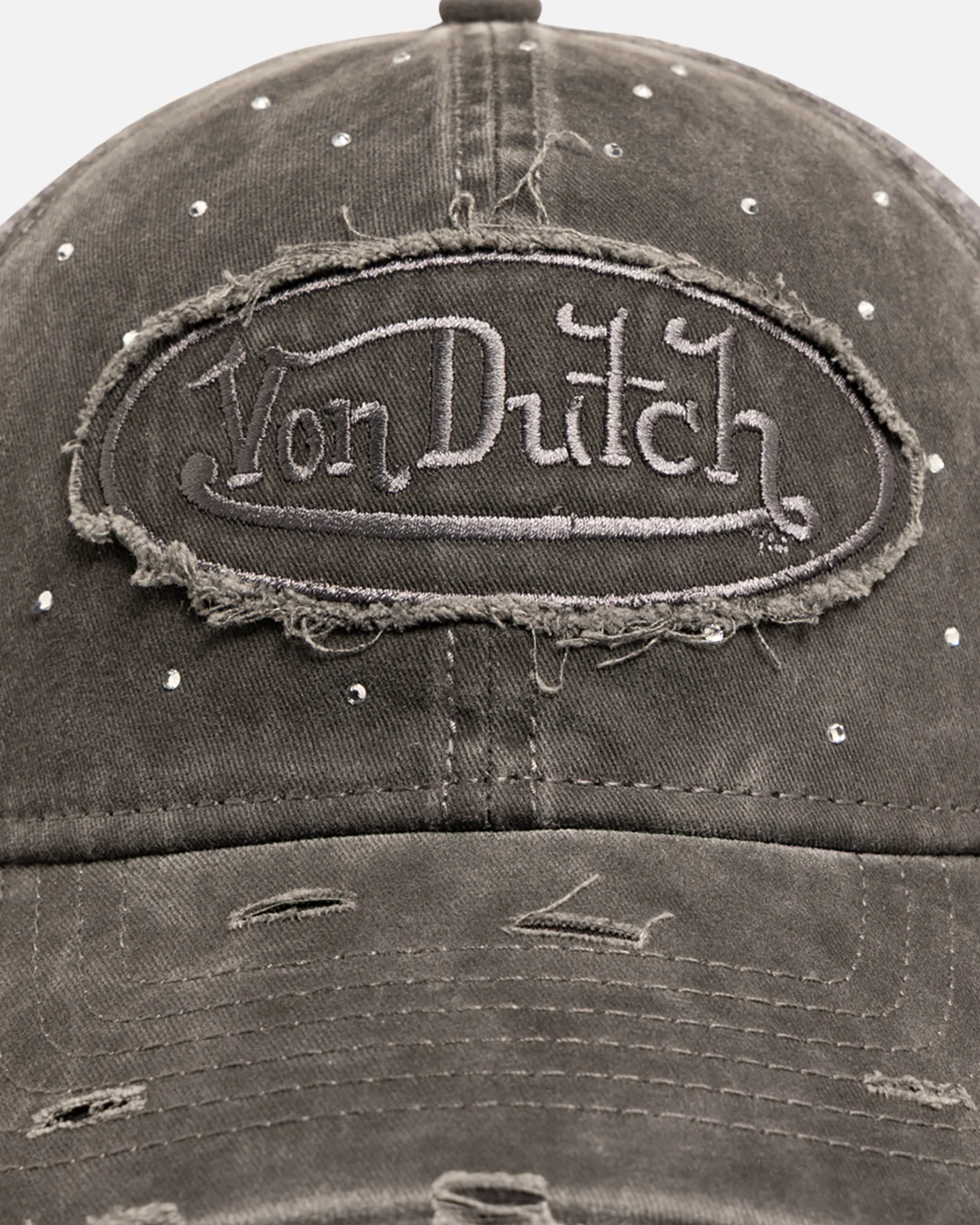 Von Dutch Glitz Trucker Strapback Black Wash - Image 5