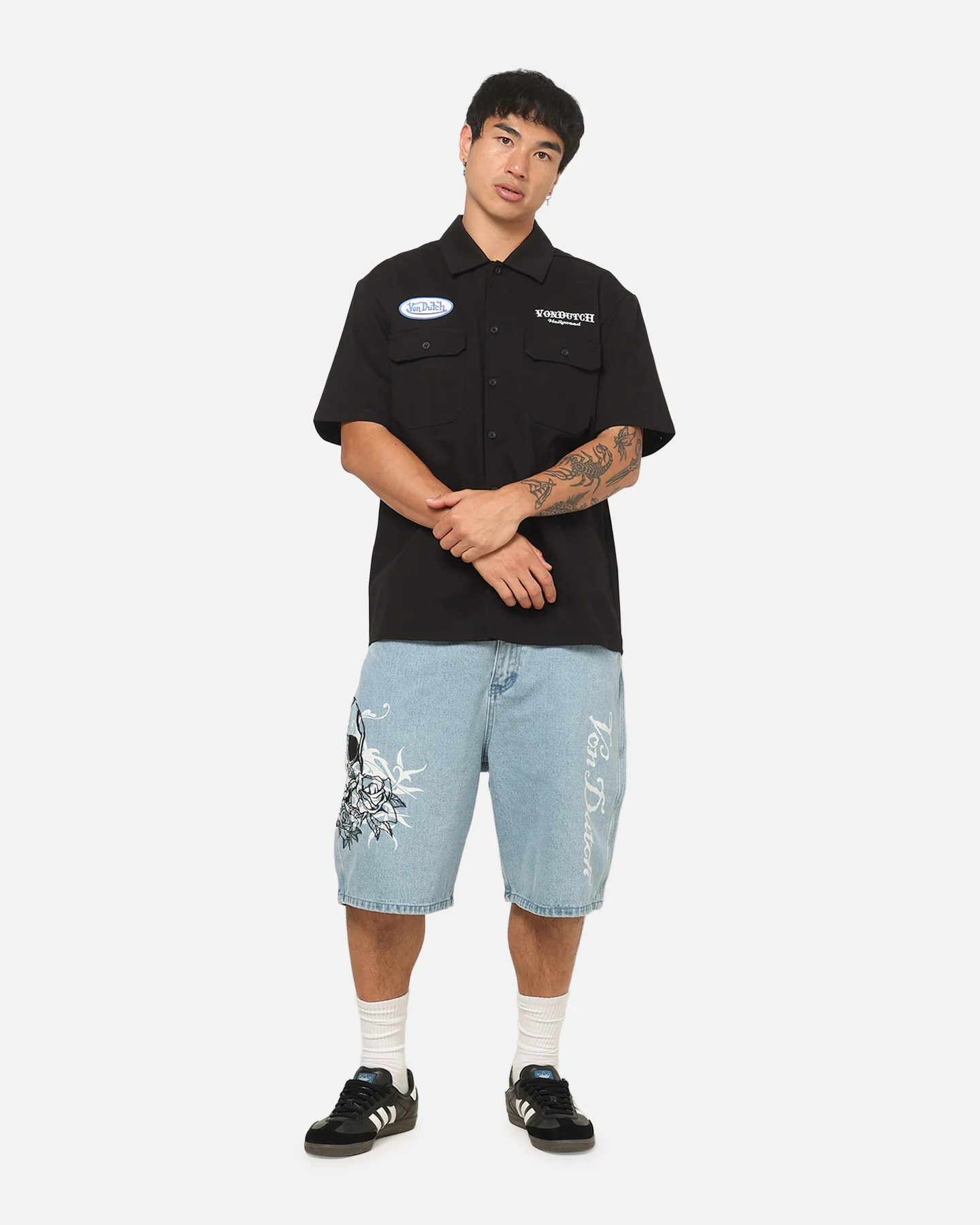 Von Dutch Hollywood Button Up Shirt Black - Image 4