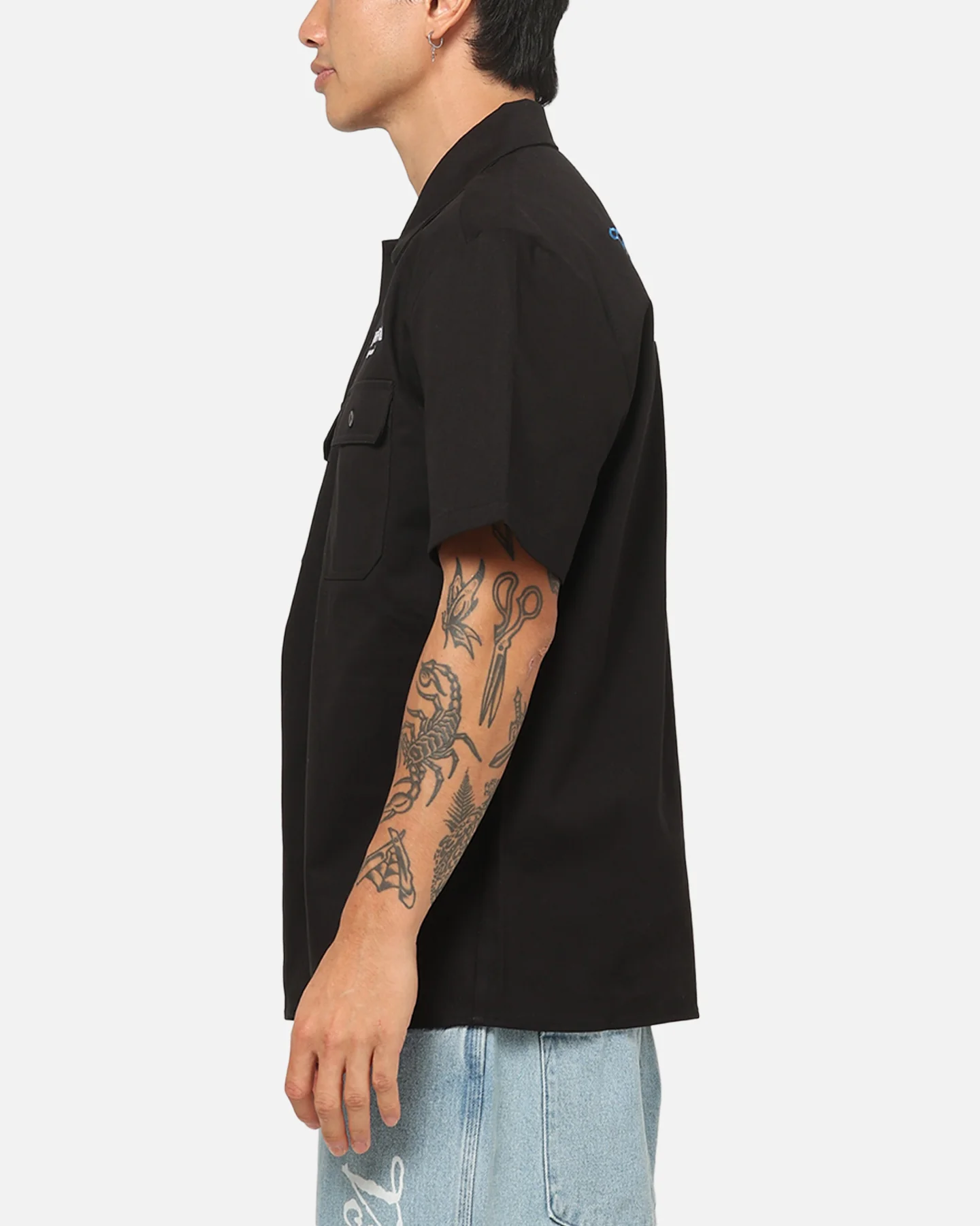 Von Dutch Hollywood Button Up Shirt Black - Image 6