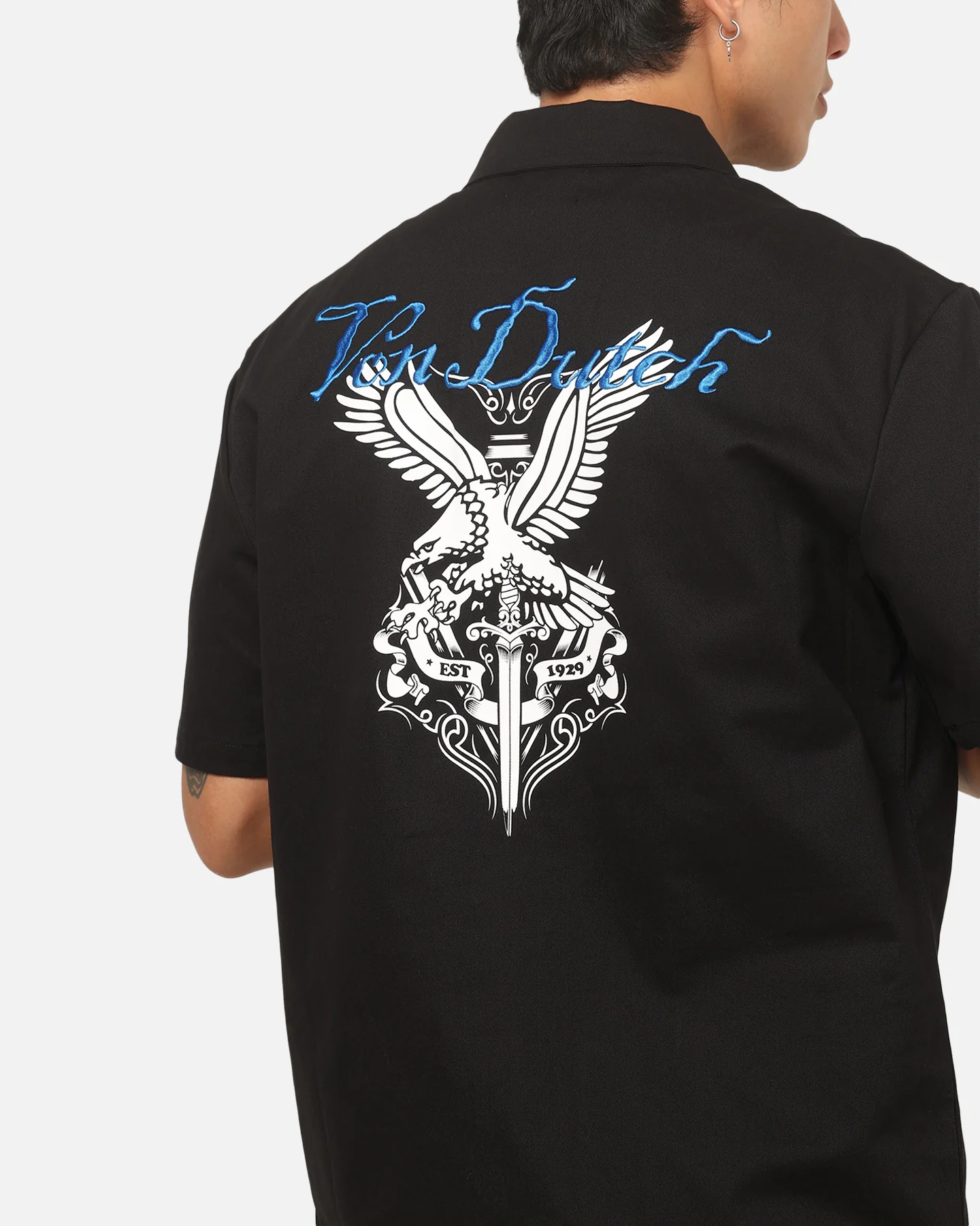 Von Dutch Hollywood Button Up Shirt Black - Image 7