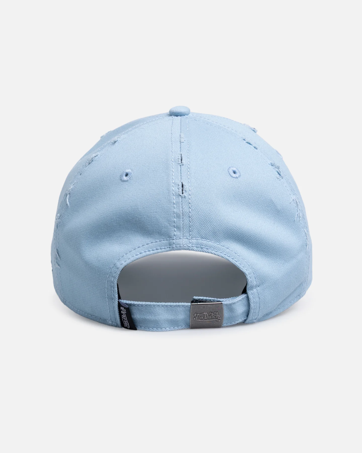 Von Dutch Signature Brim Dad Strapback Cap Light Blue - Image 2