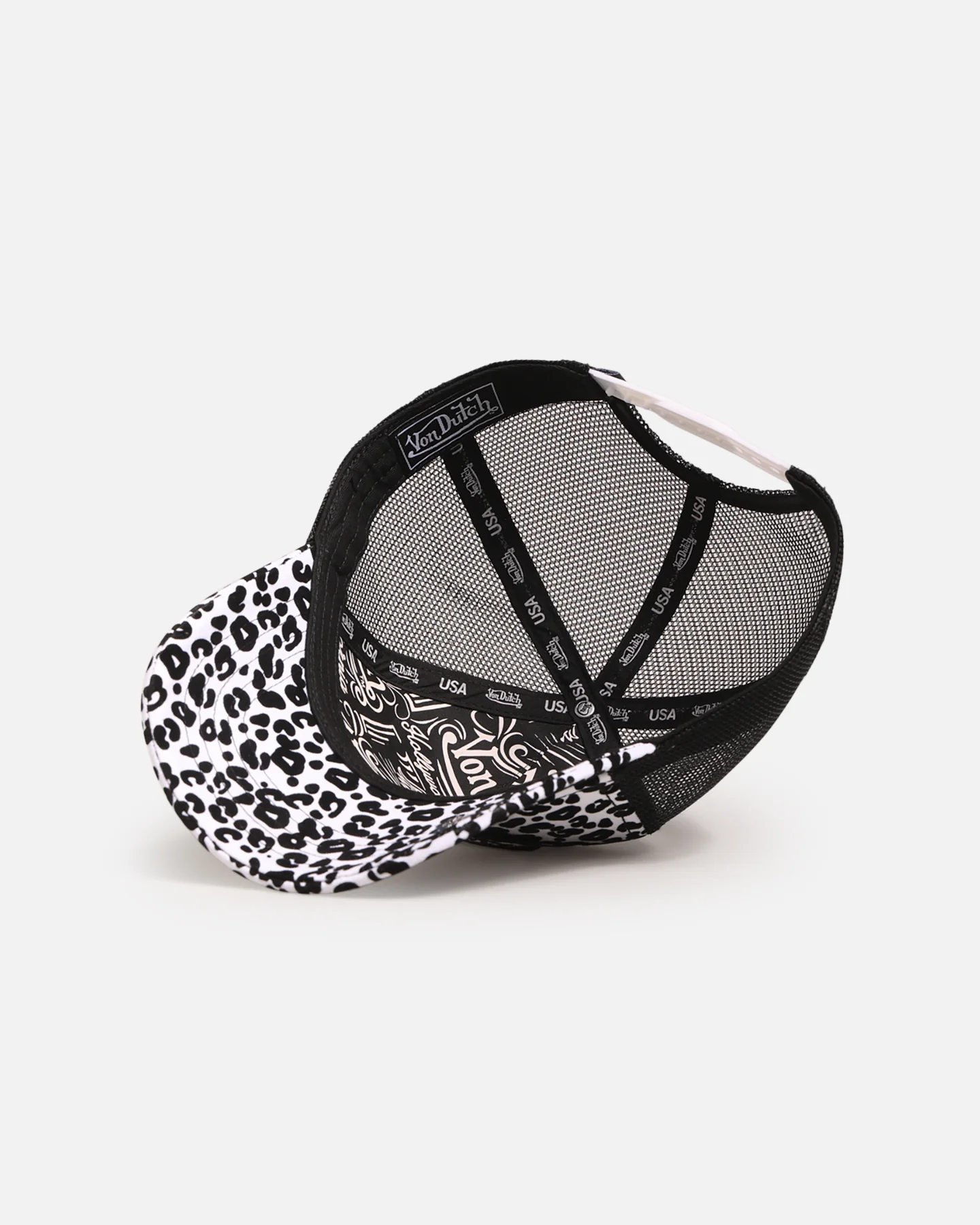 Von Dutch Von Dutch Trucker Snapback Hat Black/White - Image 6
