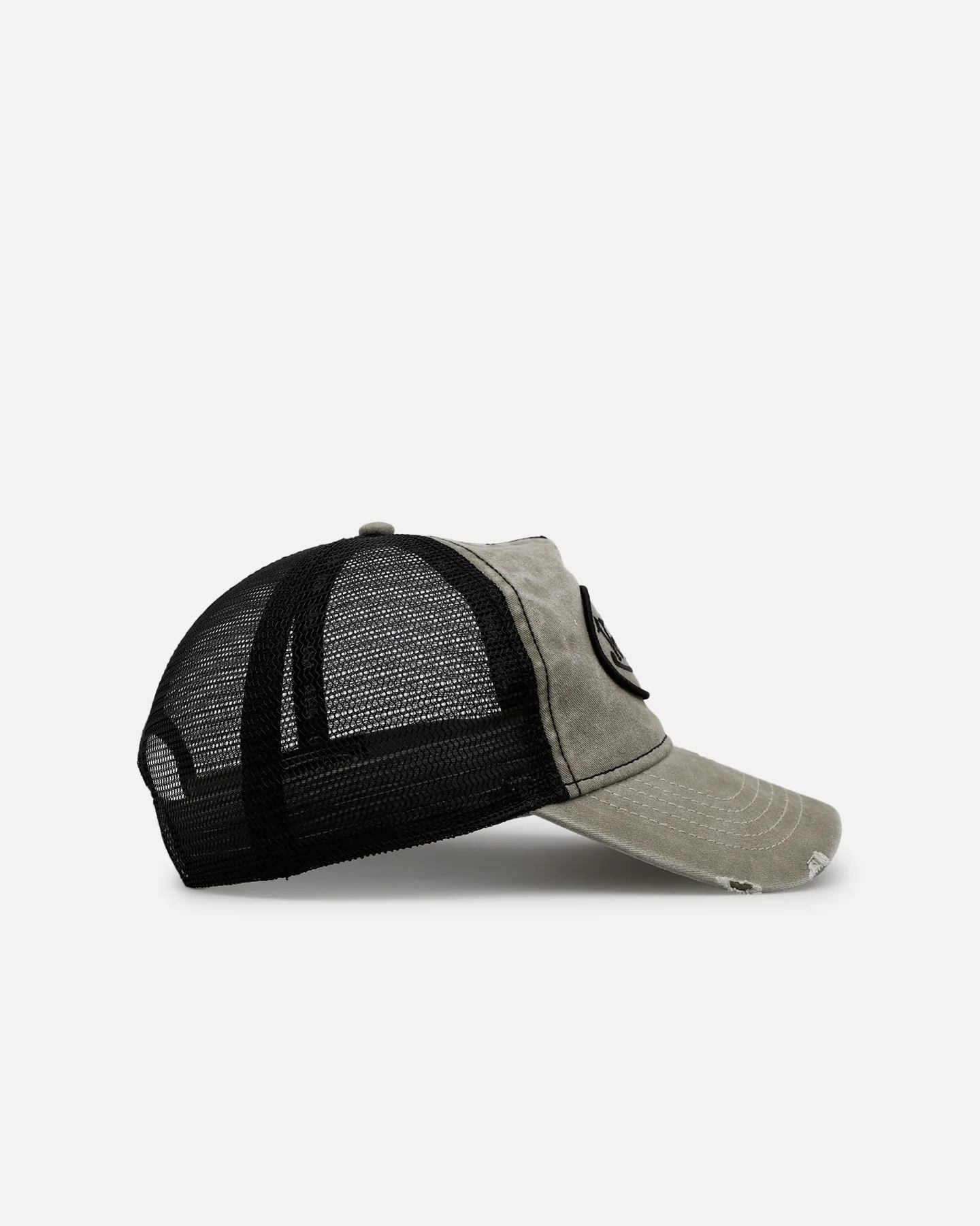 Von Dutch Washed Unstructured Trucker Snapback Washed Olive - Image 3