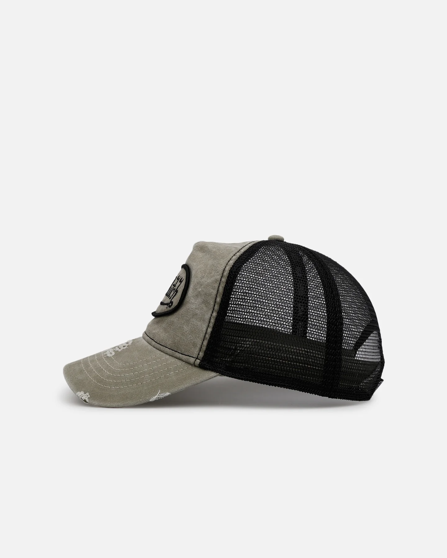 Von Dutch Washed Unstructured Trucker Snapback Washed Olive - Image 4