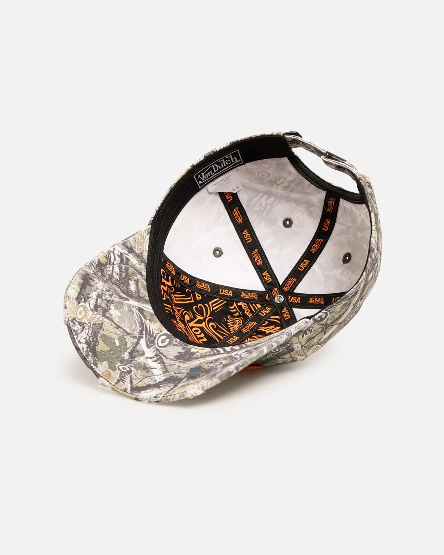 Von Dutch Worn Camo Strapback Real Tree Camo - Image 6