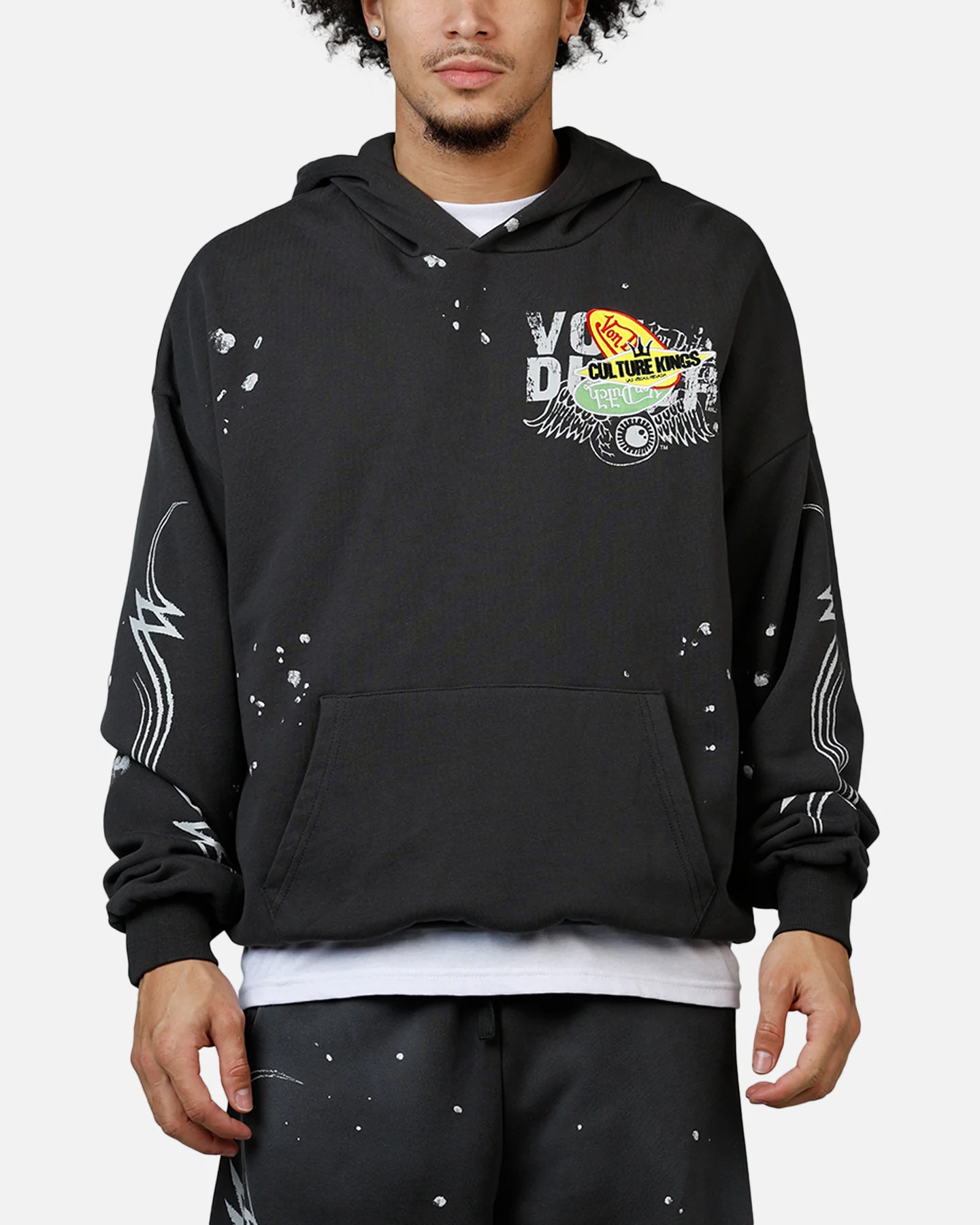 Von Dutch X Culture Kings CK Hoodie Washed Black - Image 2