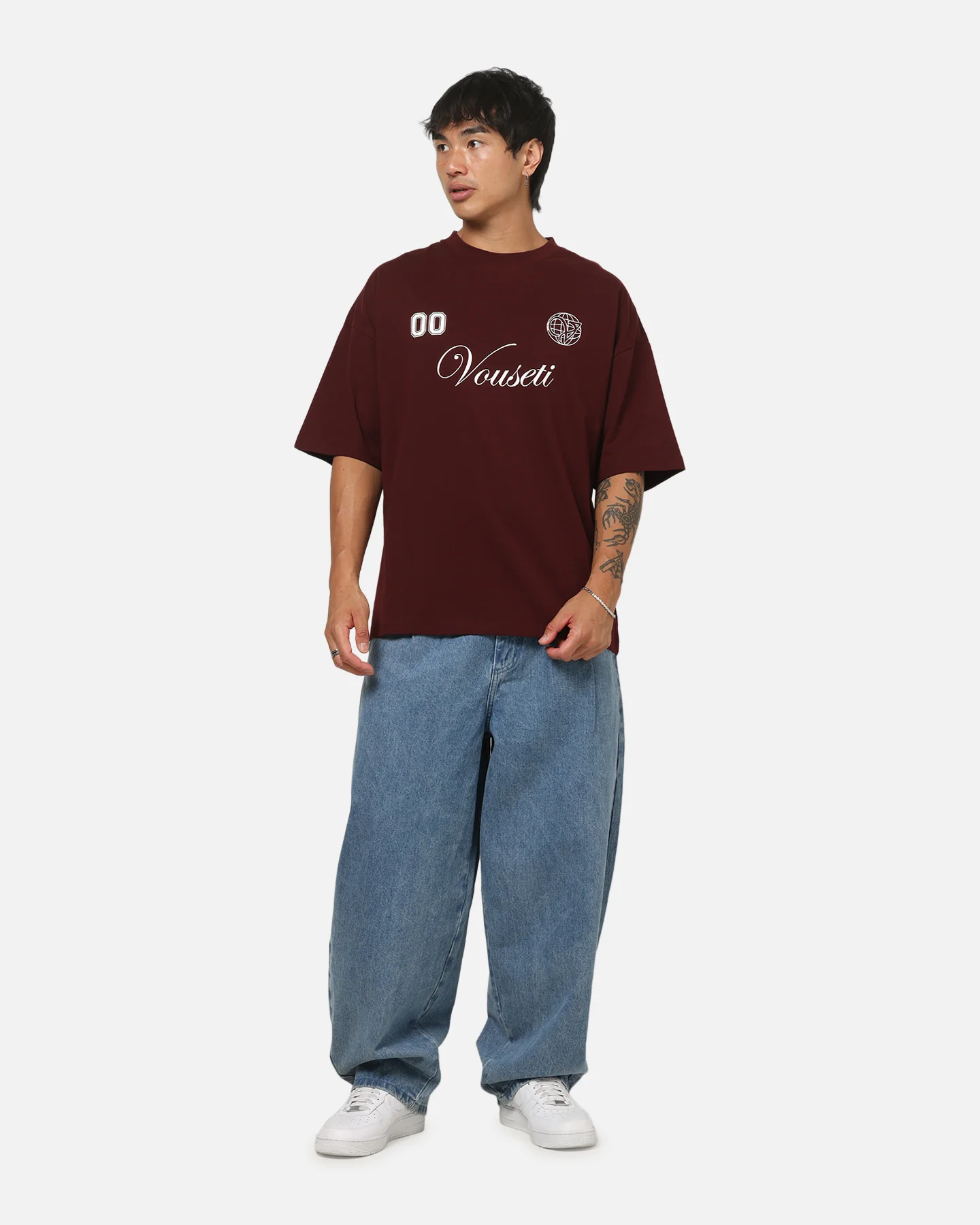 Vouseti Rugby T-Shirt Dark Plum - Image 2