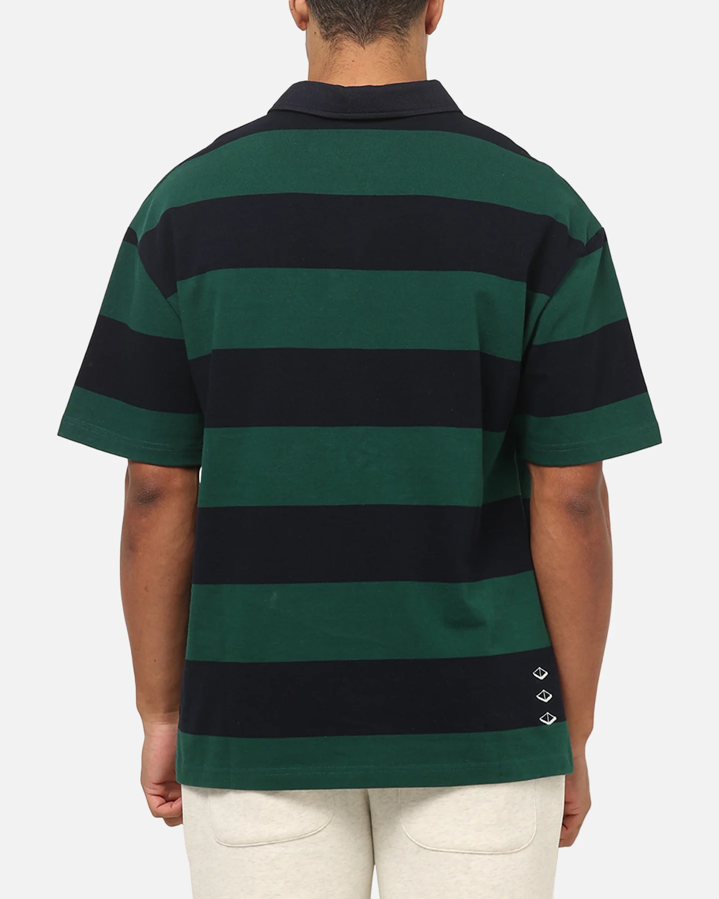 Vouseti Post Game Polo Shirt Navy/Teal - Image 3