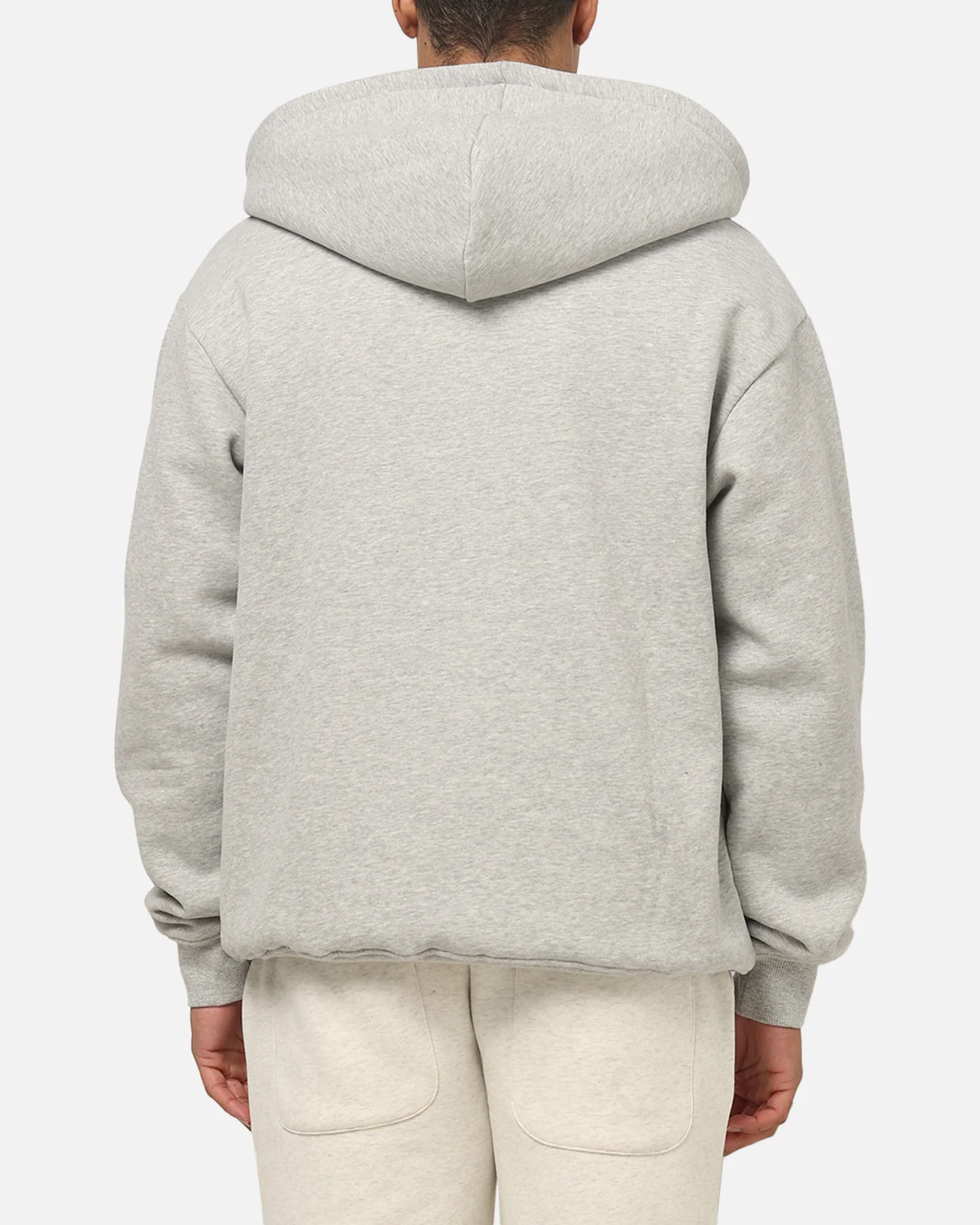 Vouseti Varsity Zip Hoodie Grey Marle - Image 3