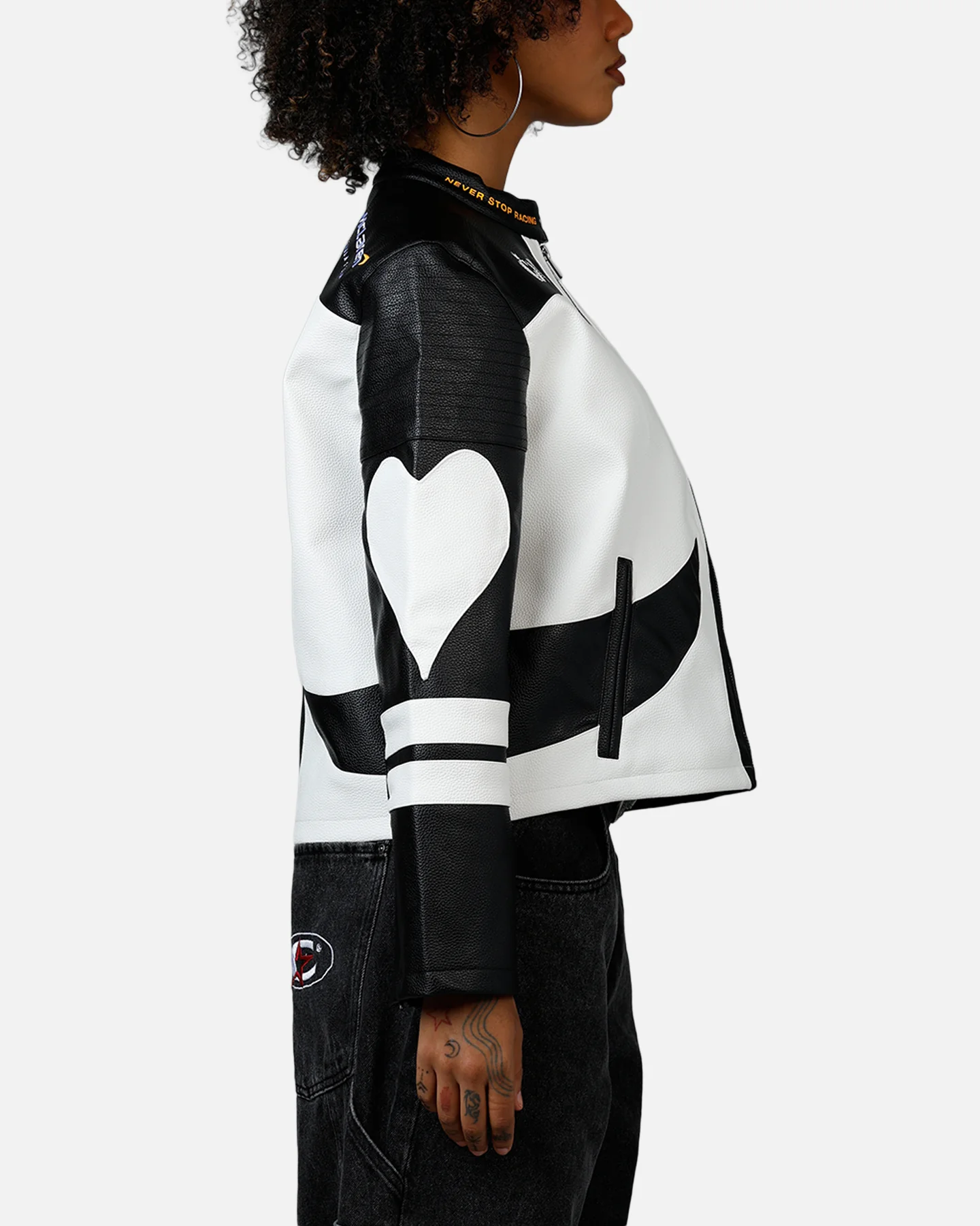 We Are The Wild Collective Women's Mclaren X Culture Kings 2025 Jacket White/Black - Image 4