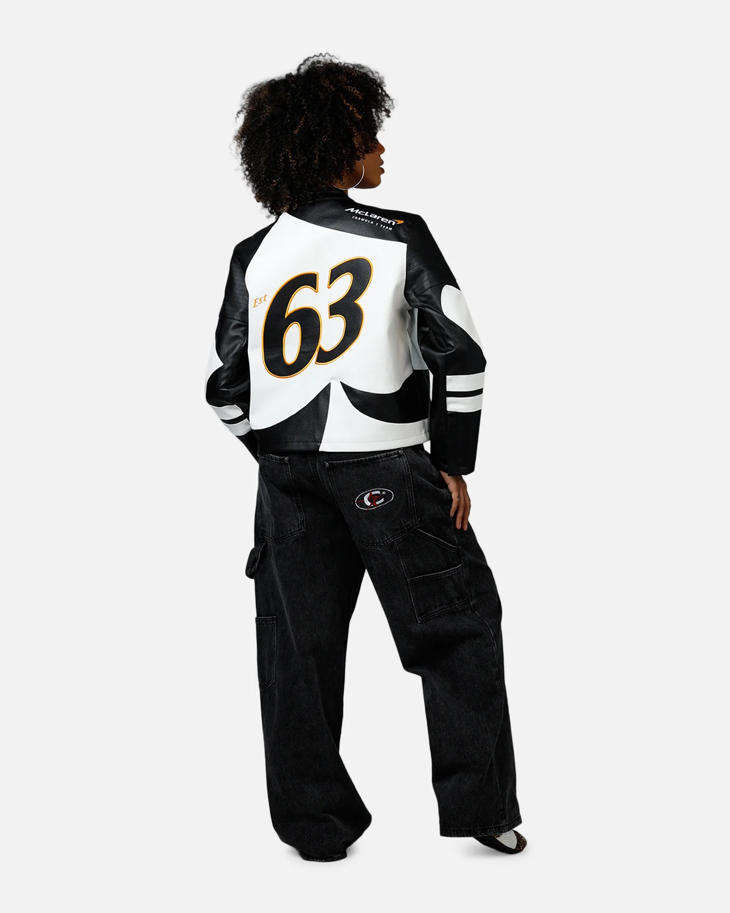 We Are The Wild Collective Women's Mclaren X Culture Kings 2025 Jacket White/Black - Image 6