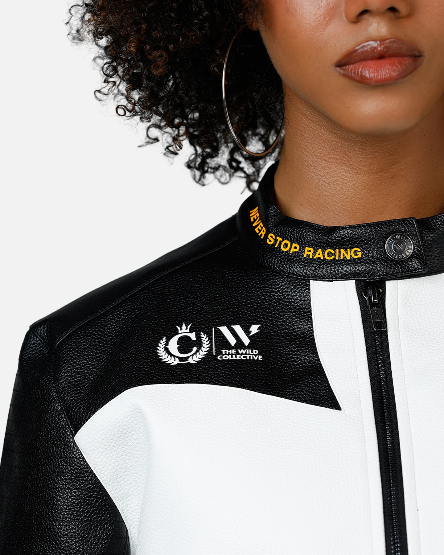 We Are The Wild Collective Women's Mclaren X Culture Kings 2025 Jacket White/Black - Image 7