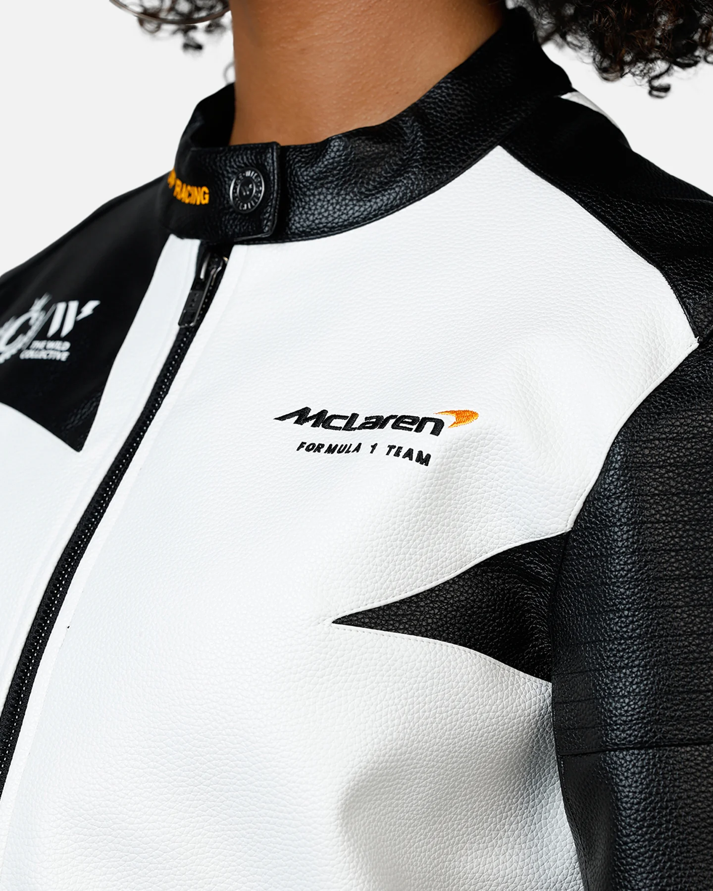 We Are The Wild Collective Women's Mclaren X Culture Kings 2025 Jacket White/Black - Image 8