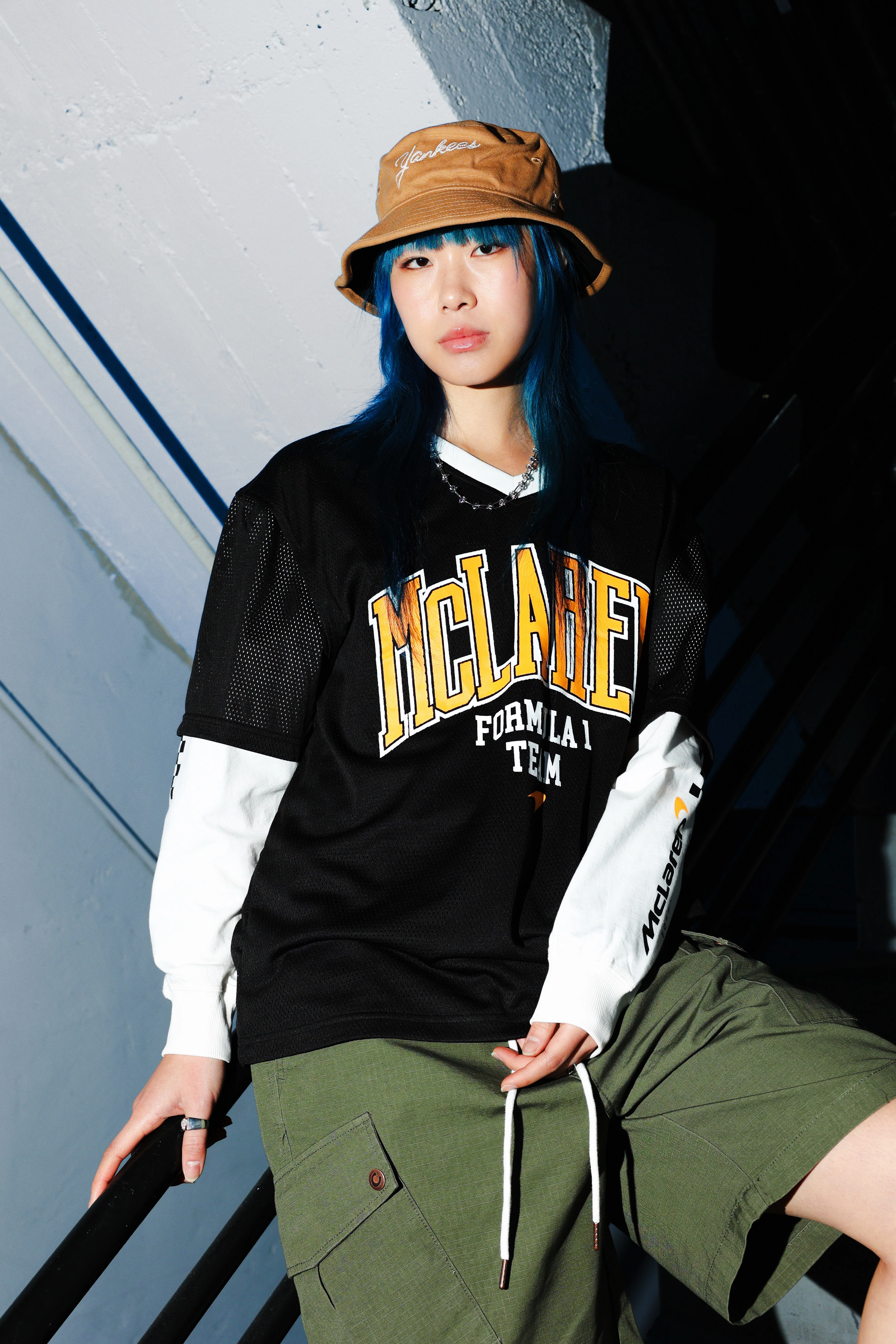 We Are The Wild Collective X Women's Mclaren 'Vegas Grad Prix 2024' Mesh Long Sleeve Jersey Black - Image 4
