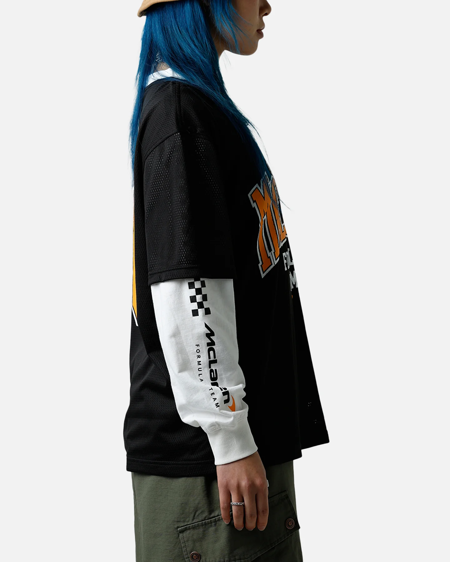 We Are The Wild Collective X Women's Mclaren 'Vegas Grad Prix 2024' Mesh Long Sleeve Jersey Black - Image 6