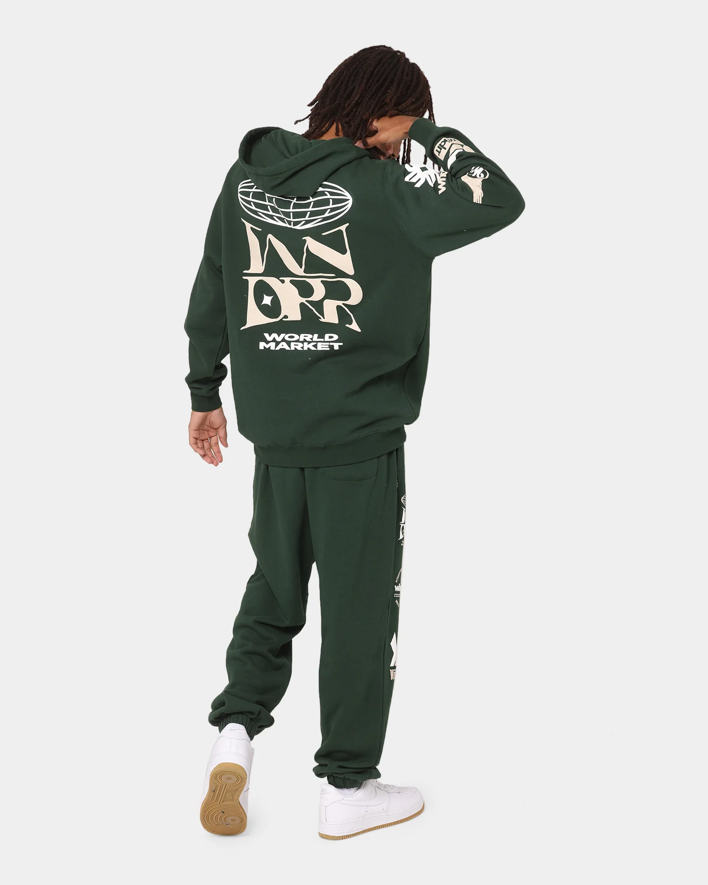 WNDRR Market Hoodie Forest Green - Image 7