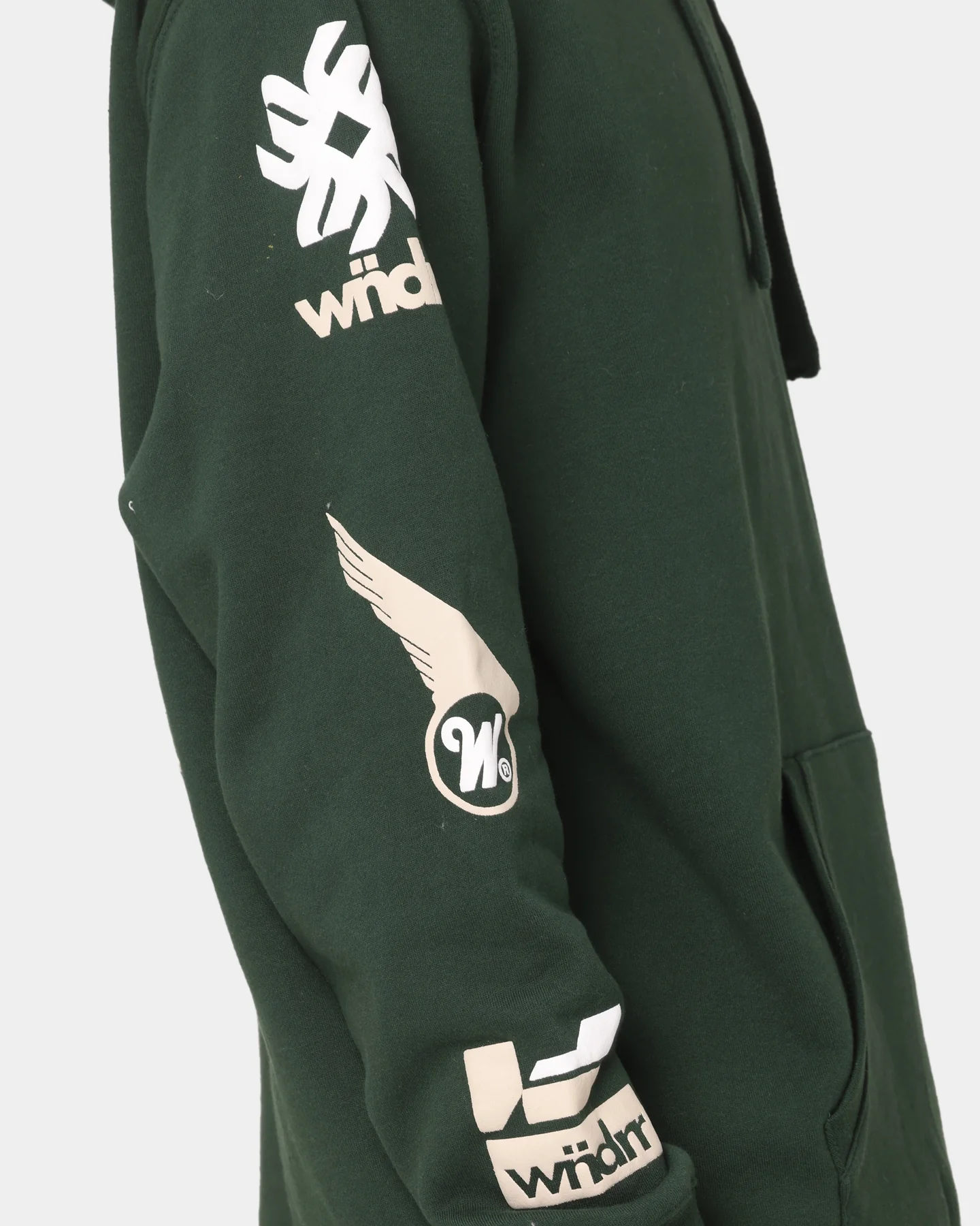 WNDRR Market Hoodie Forest Green - Image 9
