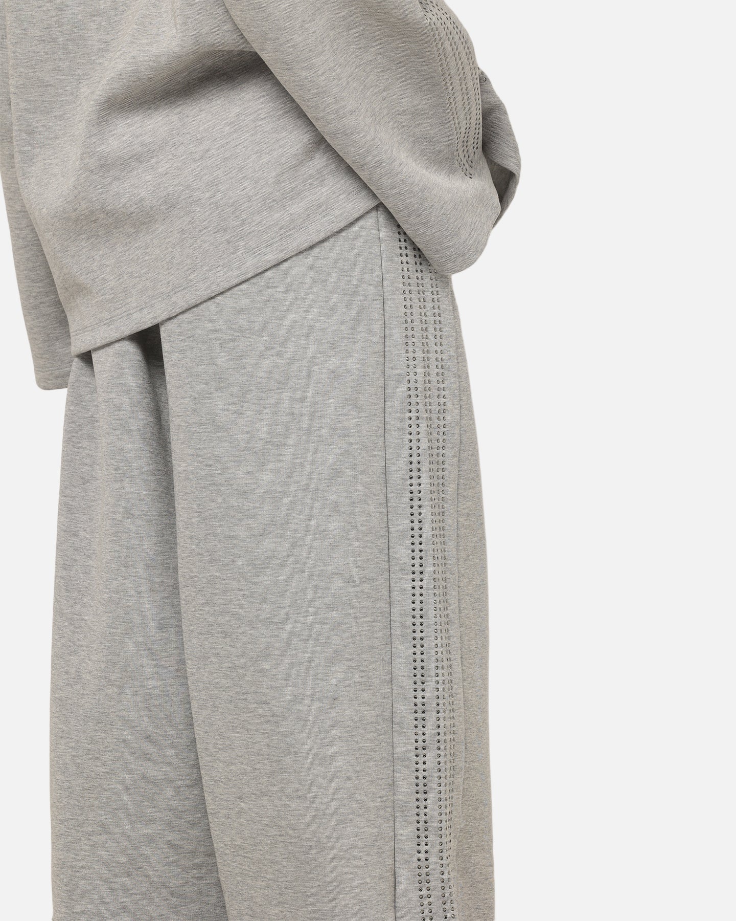 Adidas Women's Teamgeist Rhinestone Track Pants Grey Marle - Image 4