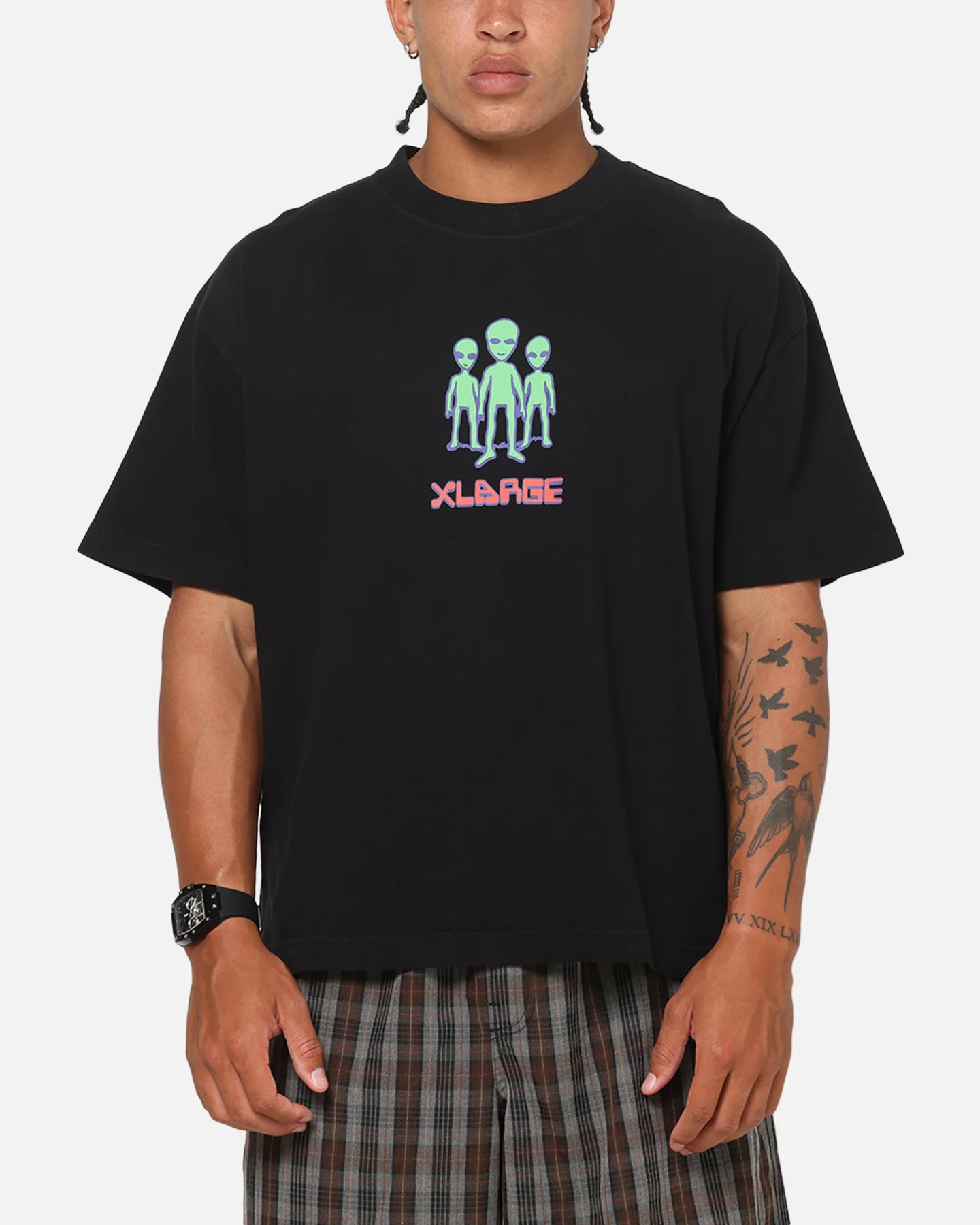 X-Large Alien Trio Gorilla T-Shirt Black - Image 2