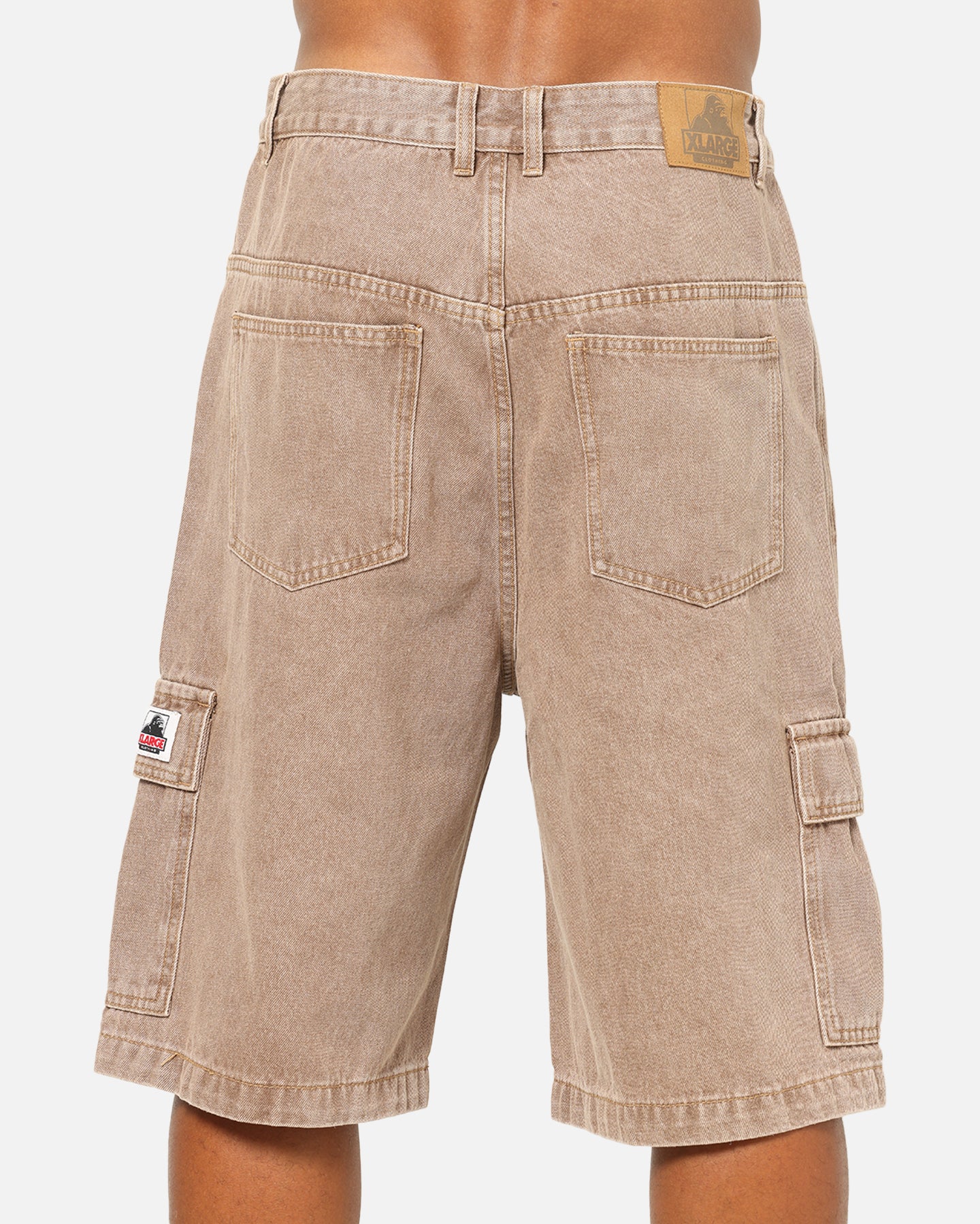 X-Large Baggy Cargo Denim 91 Shorts Smoke - Image 8