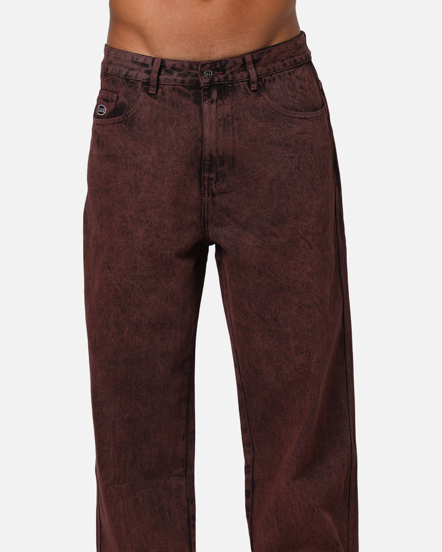X-Large Bull Denim 91 Pant Burgundy - Image 7