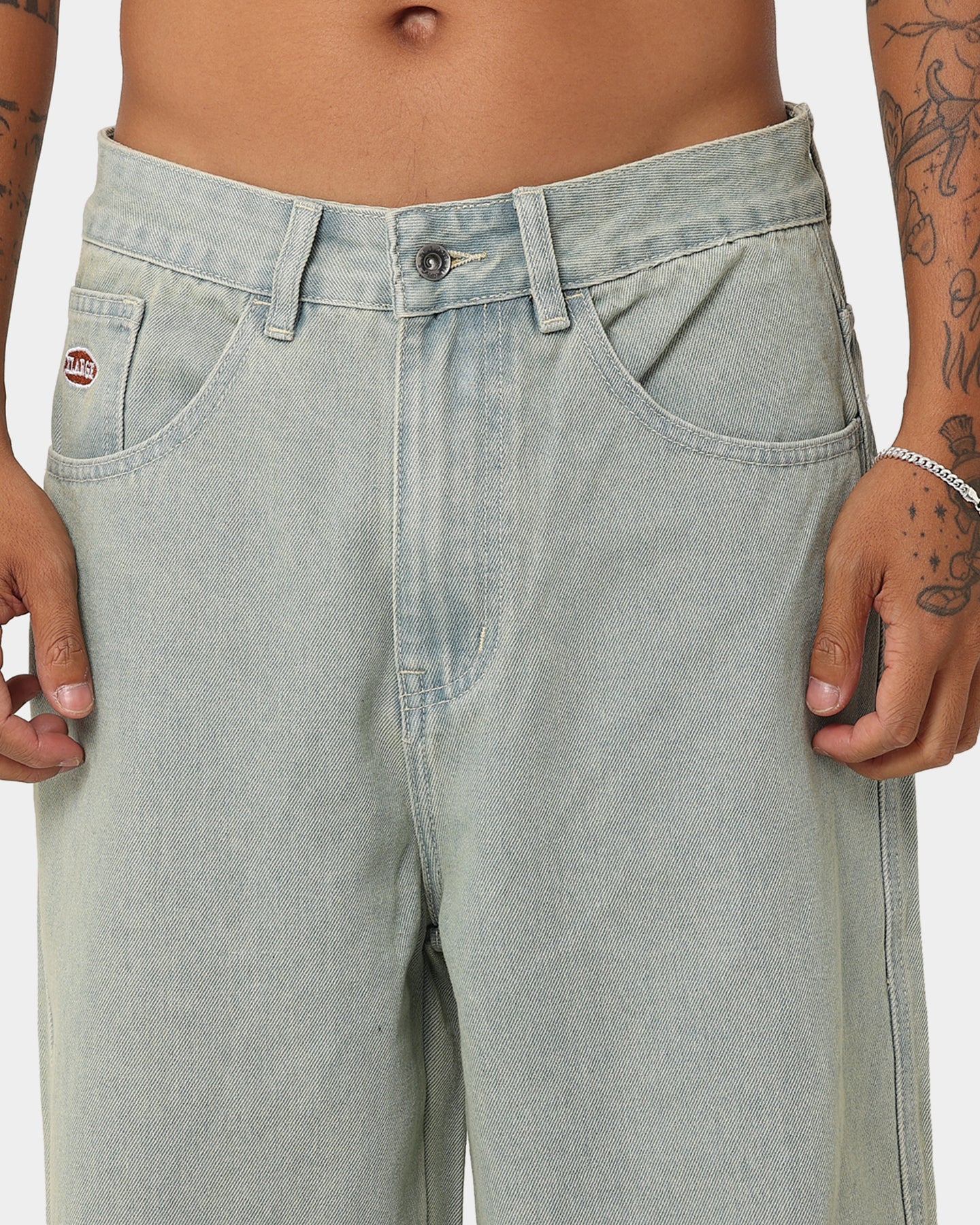 X-Large Bull Denim 91 Pants Dirty Bleach - Image 7