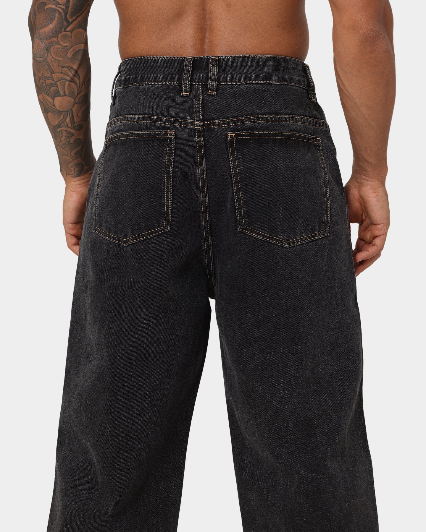 X-Large Bull Denim 91 Pants Washed Black - Image 8