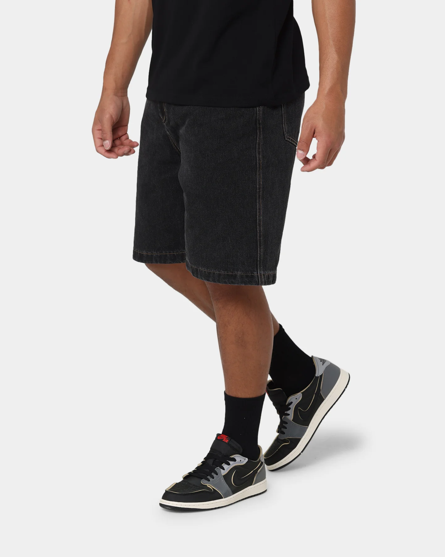 X-Large Bull Denim 91 Shorts Washed Black - Image 6