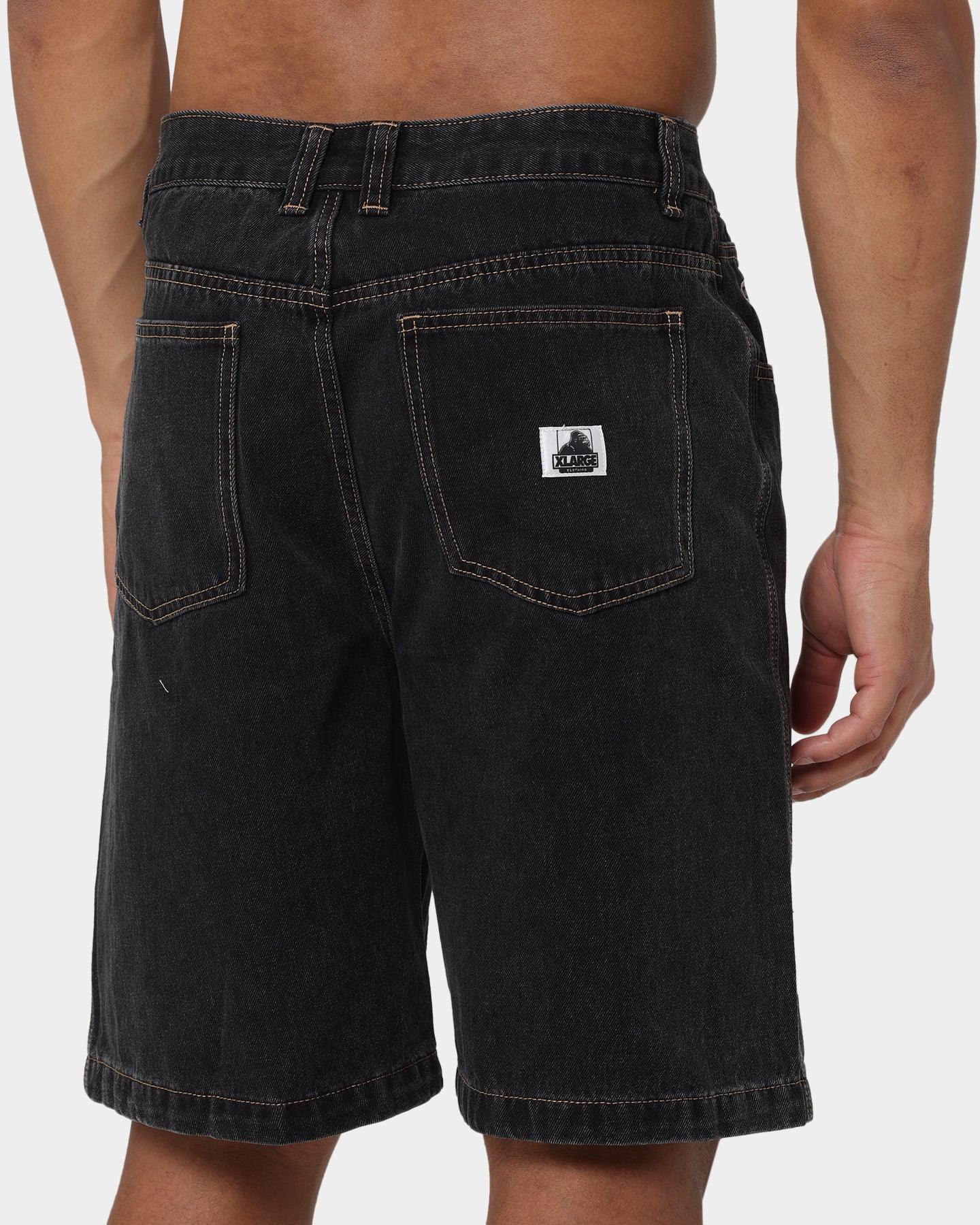 X-Large Bull Denim 91 Shorts Washed Black - Image 8
