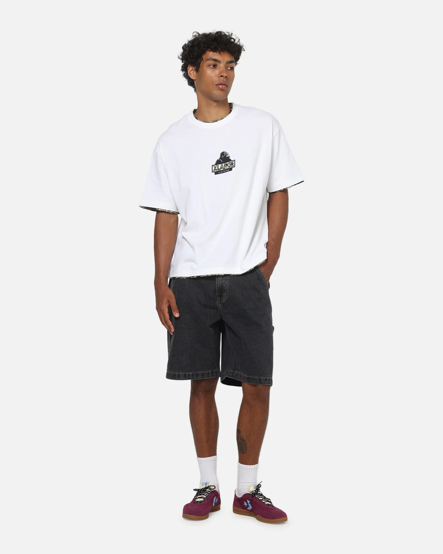 X-Large Carpenter Bull Denim 91 Shorts Washed Black - Image 2