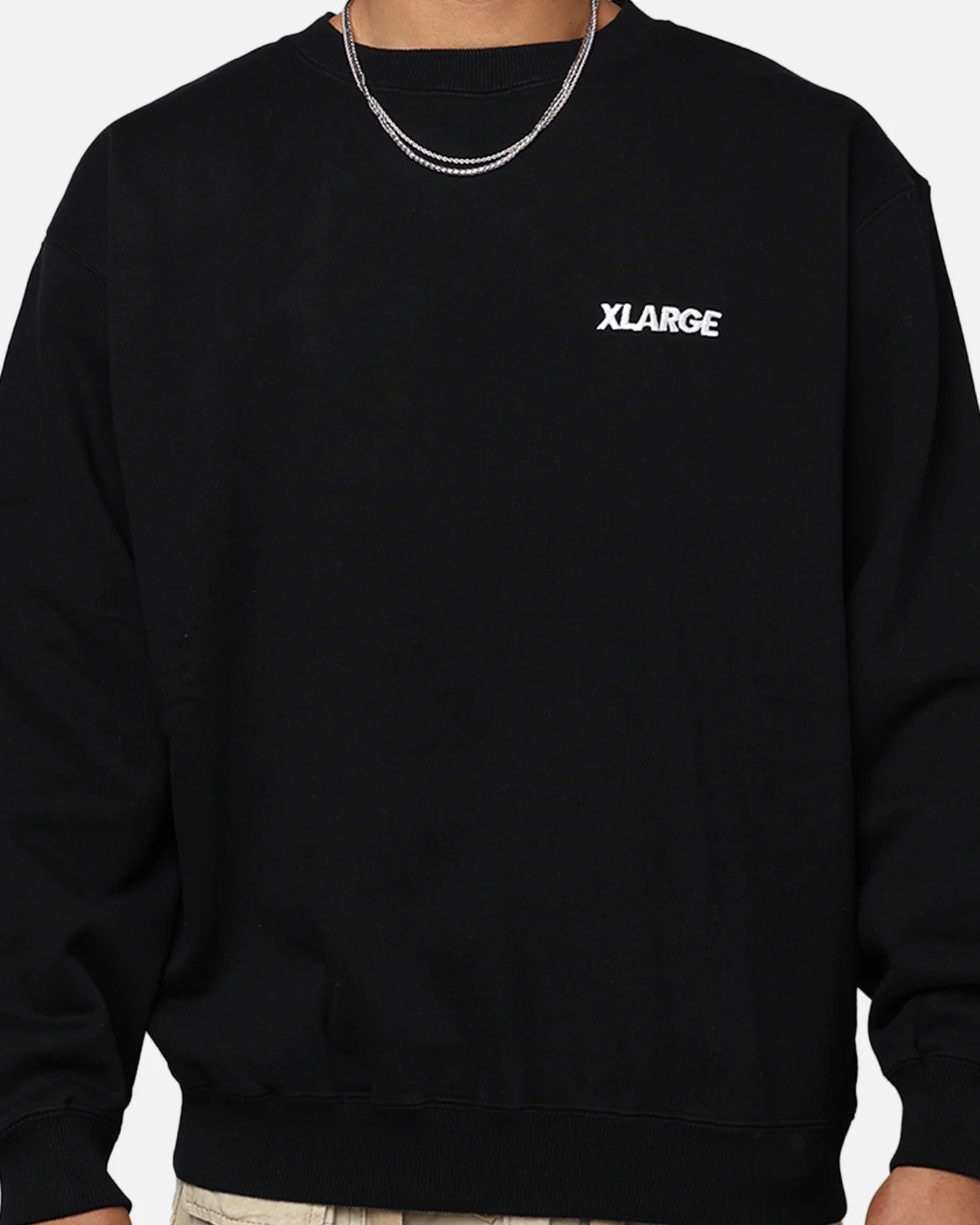 X-Large Chenille Slanted OG Crewneck Black - Image 4