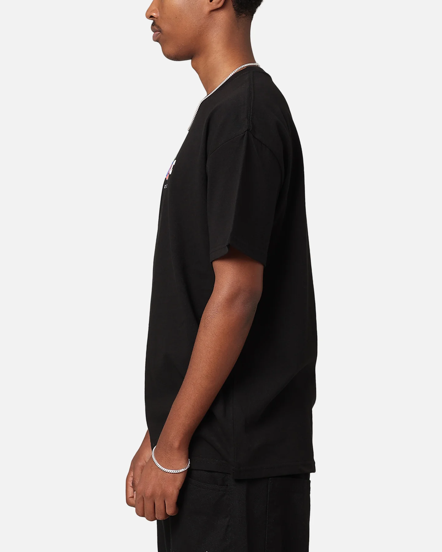 X-Large Colour College Short Sleeve T-Shirt Black - Image 5