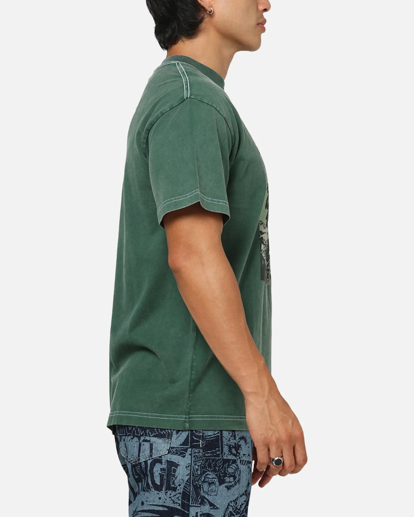 X-Large Comic T-Shirt Green - Image 4
