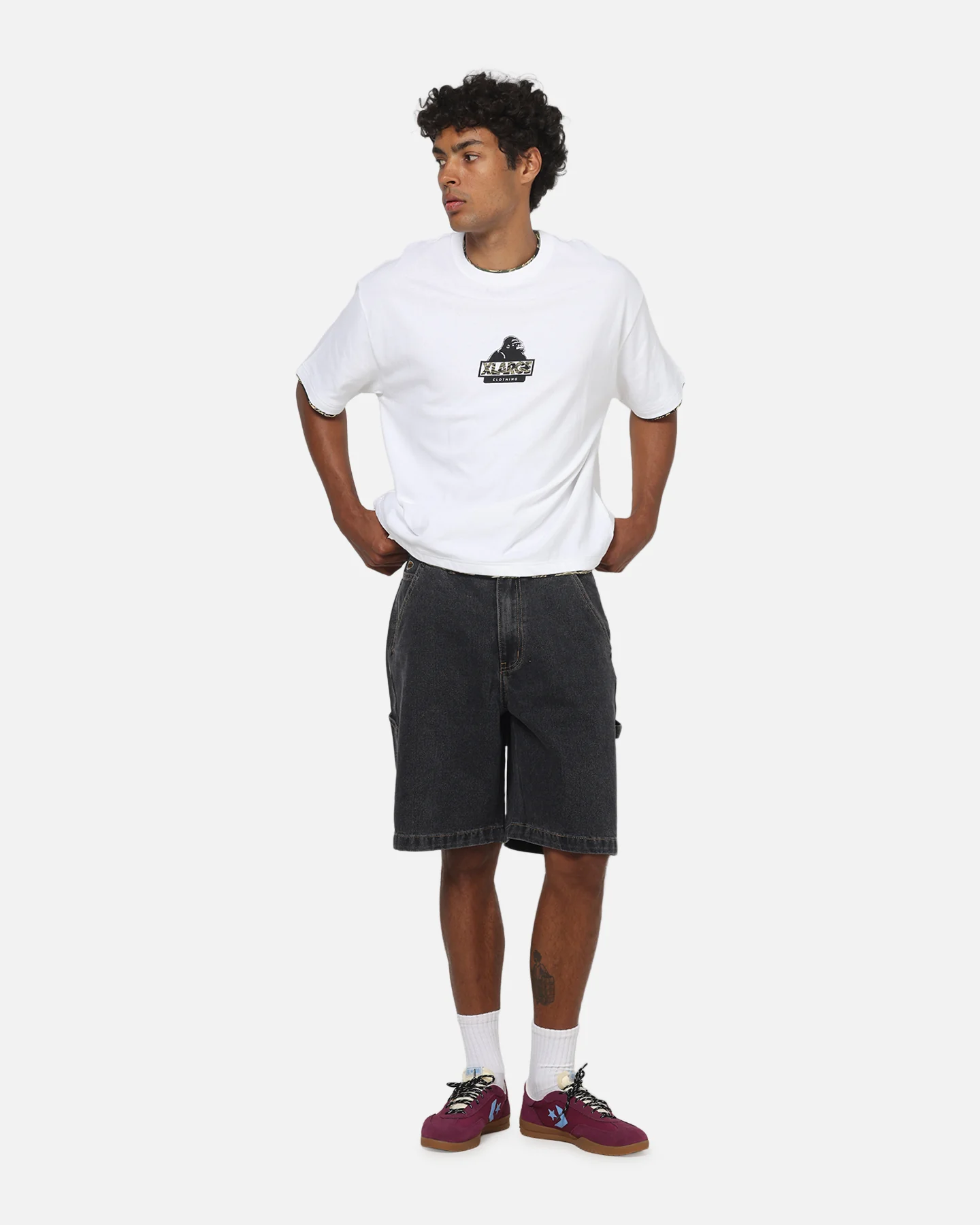 X-Large Double Layer Gorilla Fit T-Shirt White - Image 2