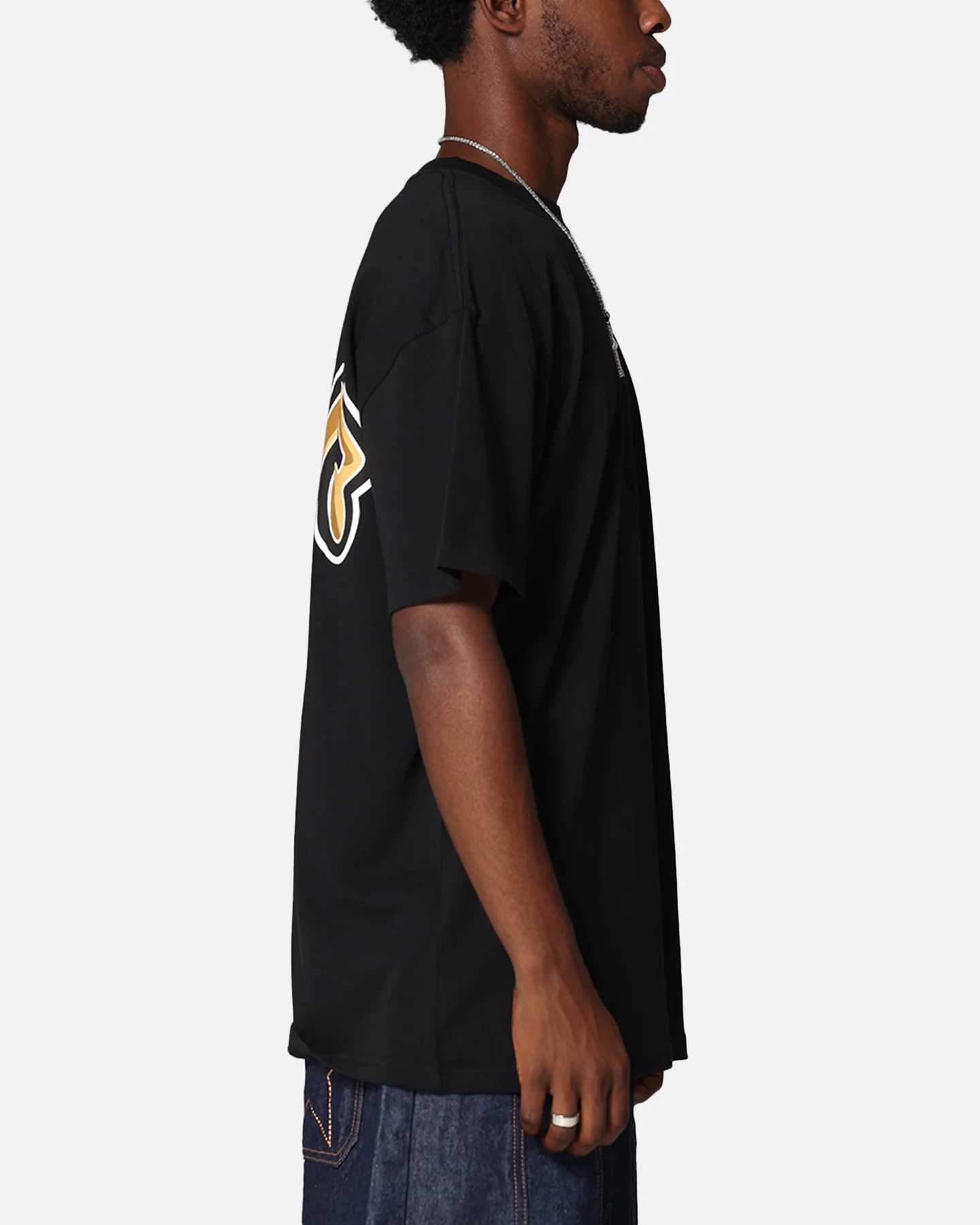 X-Large Folded Crown T-Shirt Solid Black - Image 5