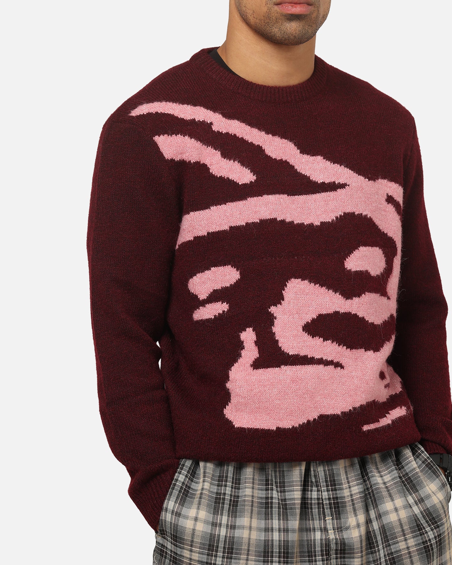 X-Large Gorilla Knit Sweater Plum - Image 6